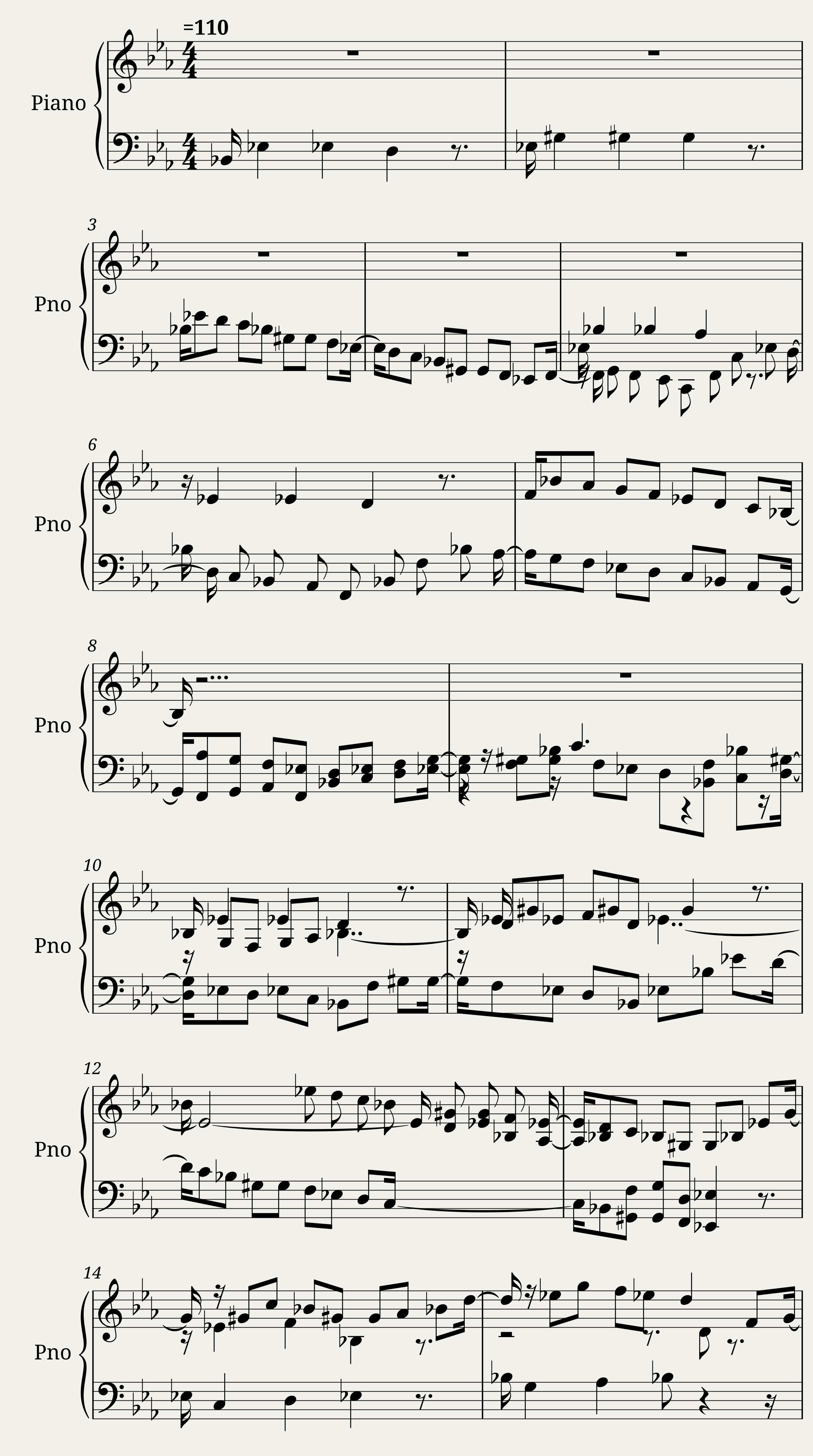 Fugue in E-flat Major KV 153/375f — 1/4