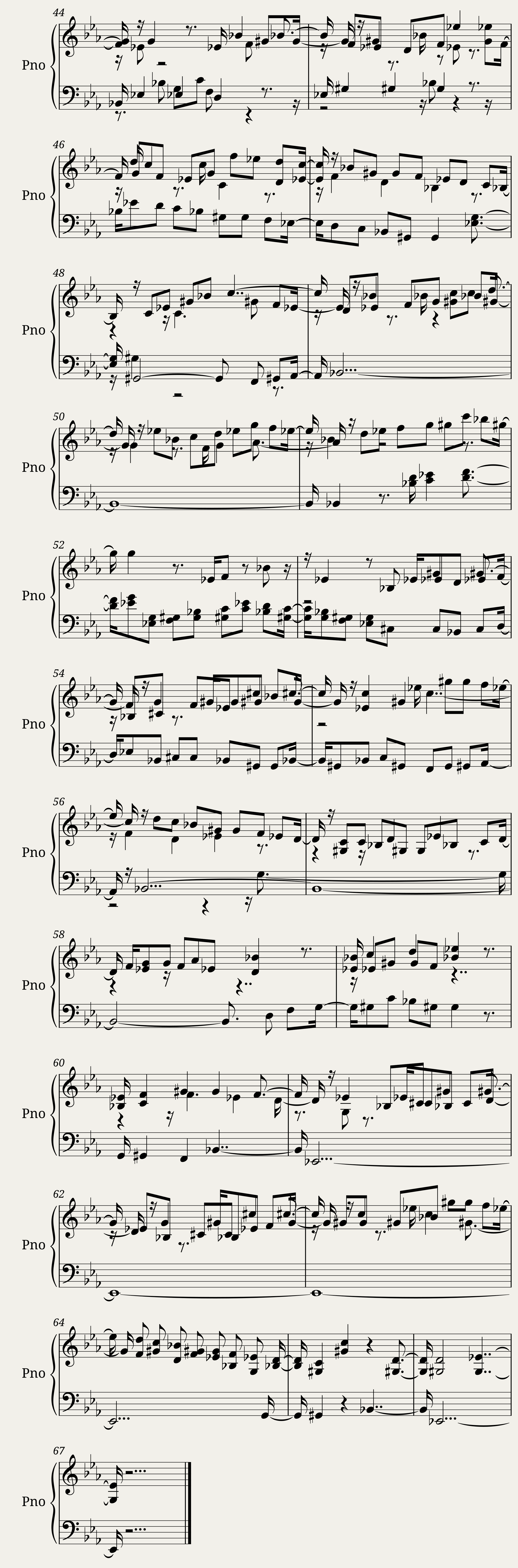 Fugue in E-flat Major KV 153/375f — 4/4