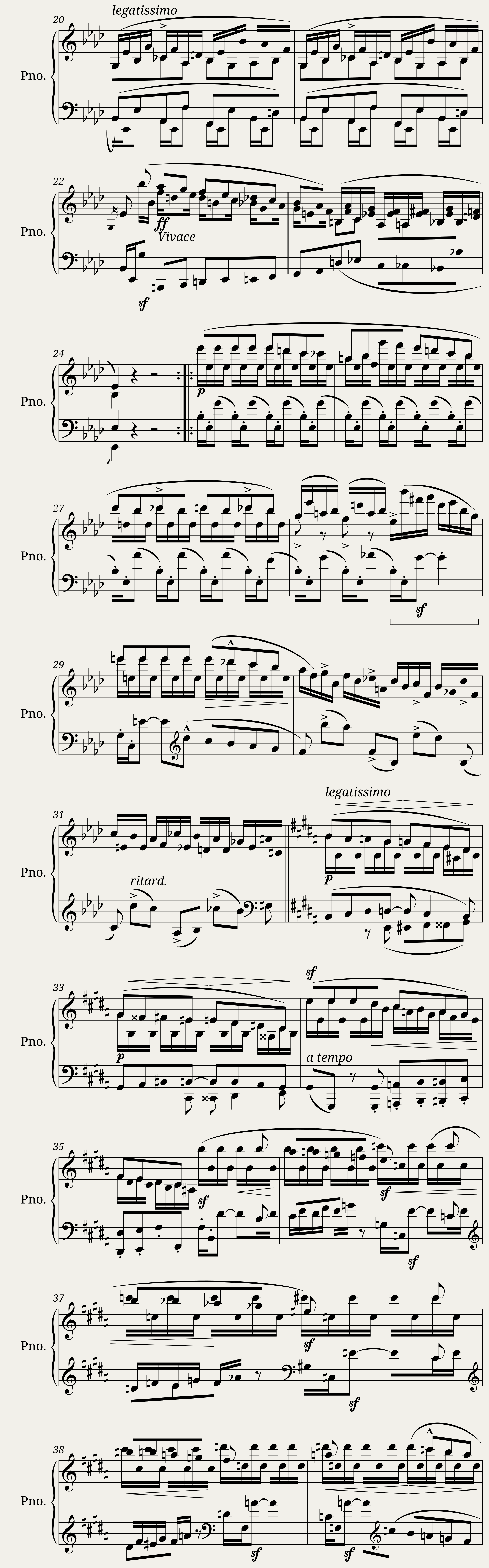 Concert Étude after Paganini's 2nd Caprice - R. Schumann Op. 10 No. 5 — 3/5