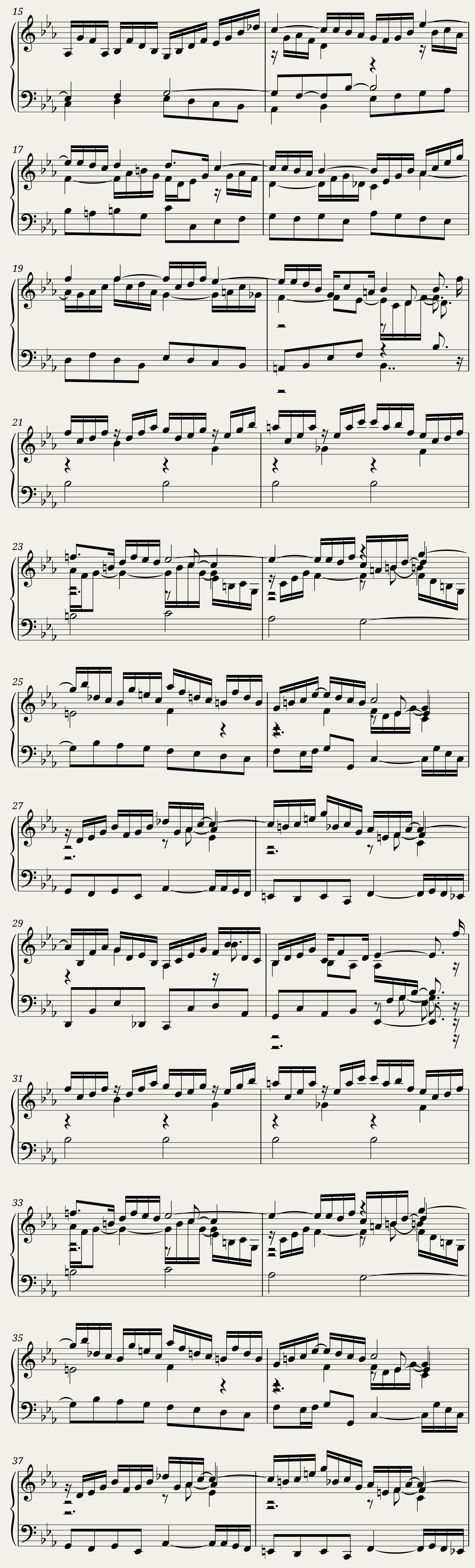 BWV 815 French Suite IV Alemande — 2/3