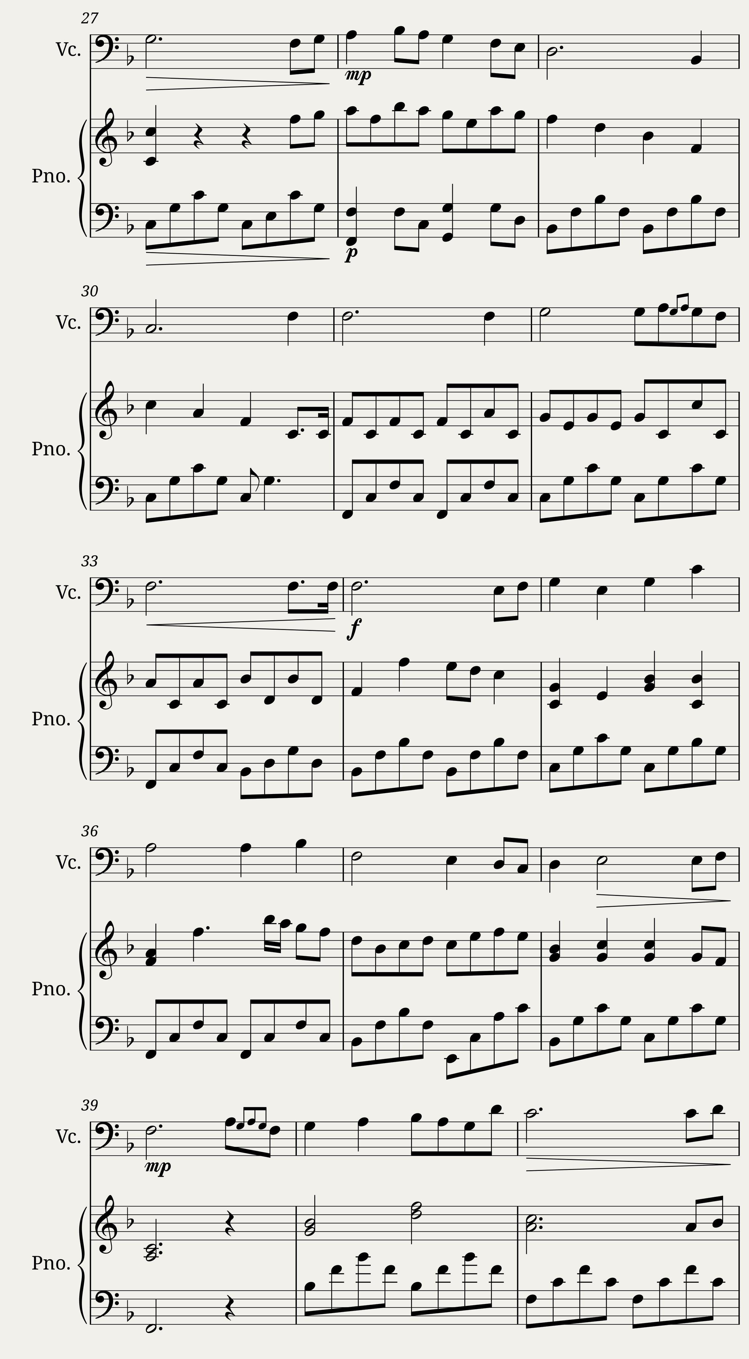 Wolves cello — 3/4