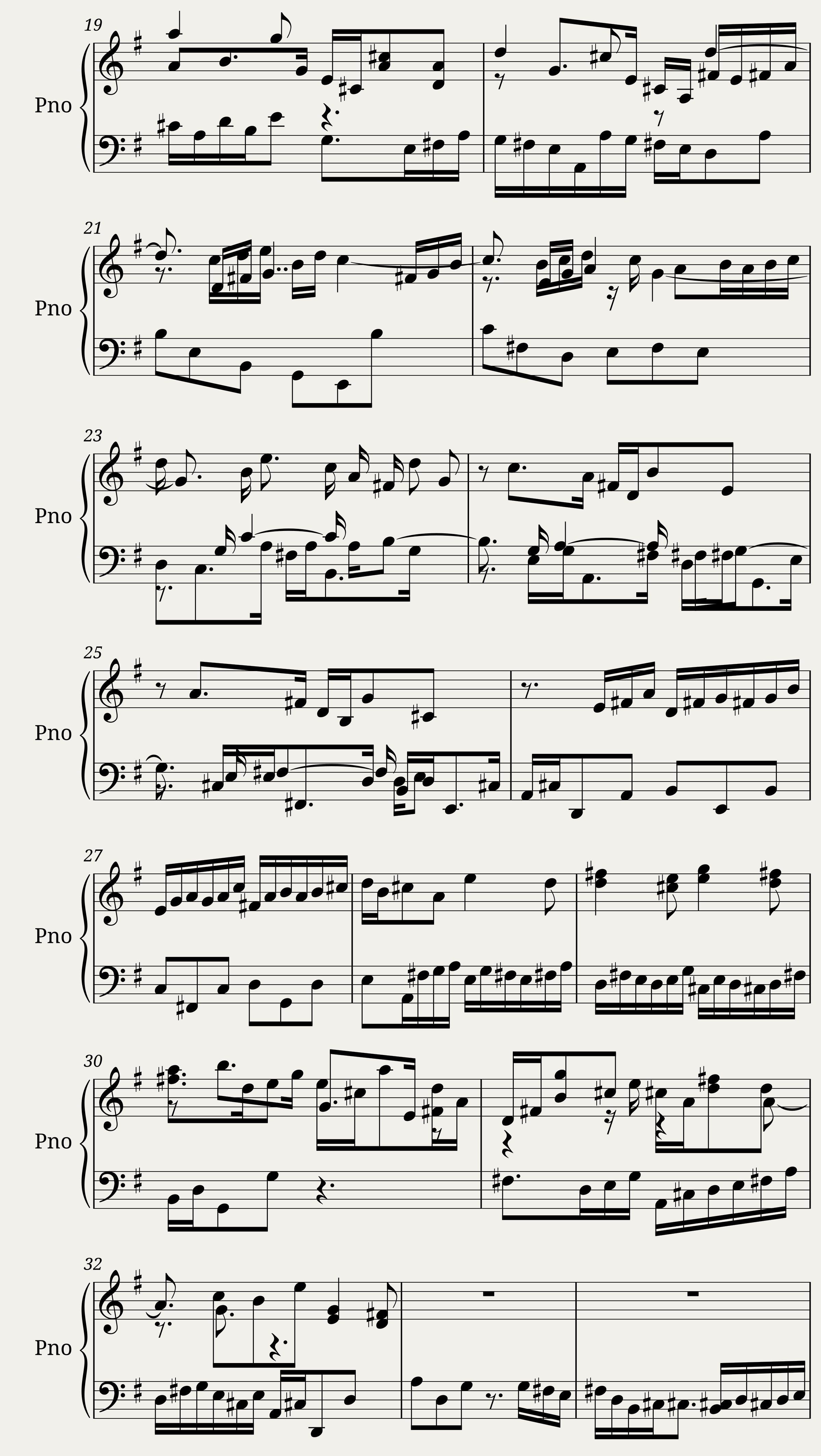Six Partitas (Clavierubung part I): No. 5 — 2/4