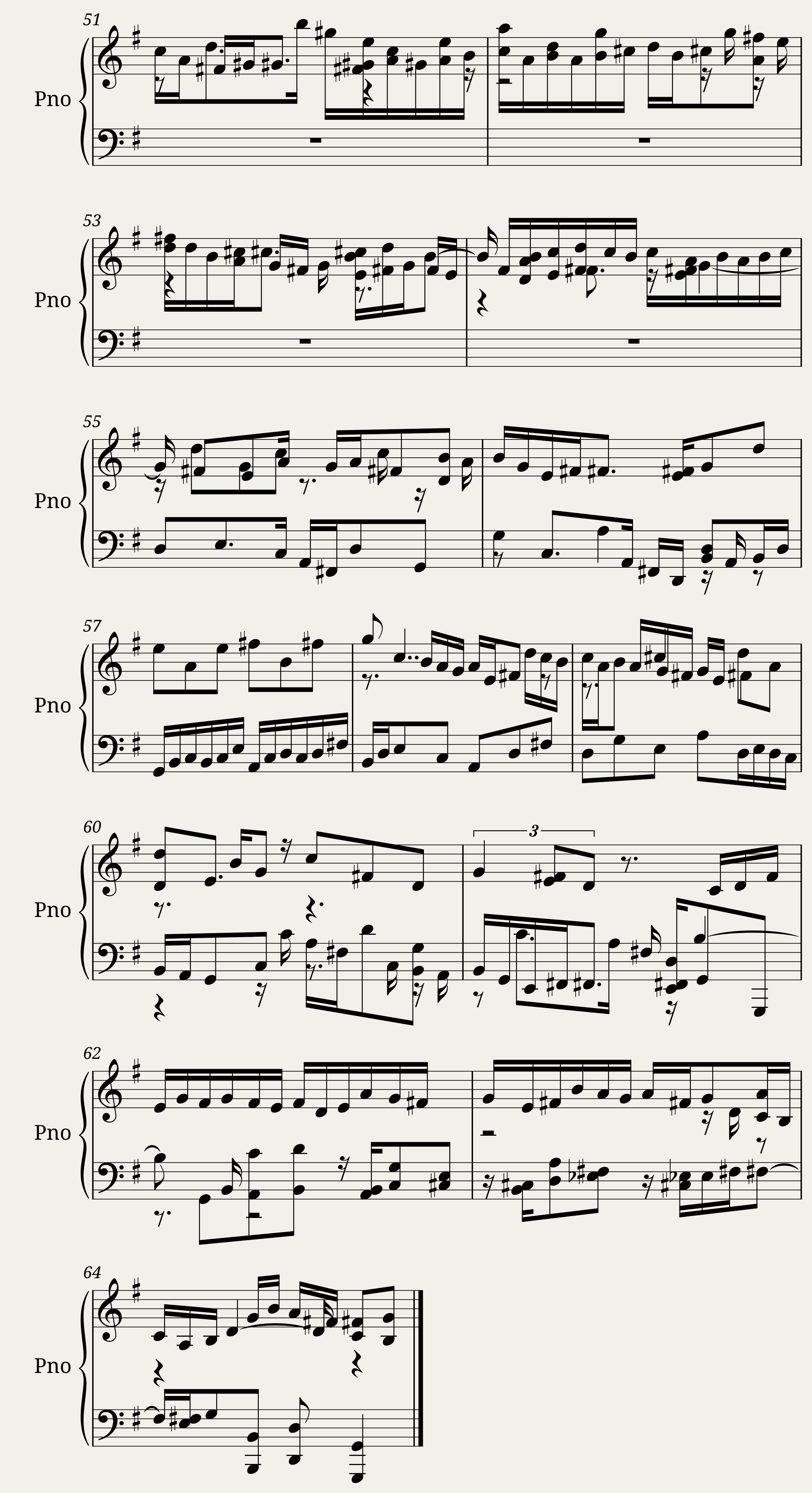 Six Partitas (Clavierubung part I): No. 5 — 4/4