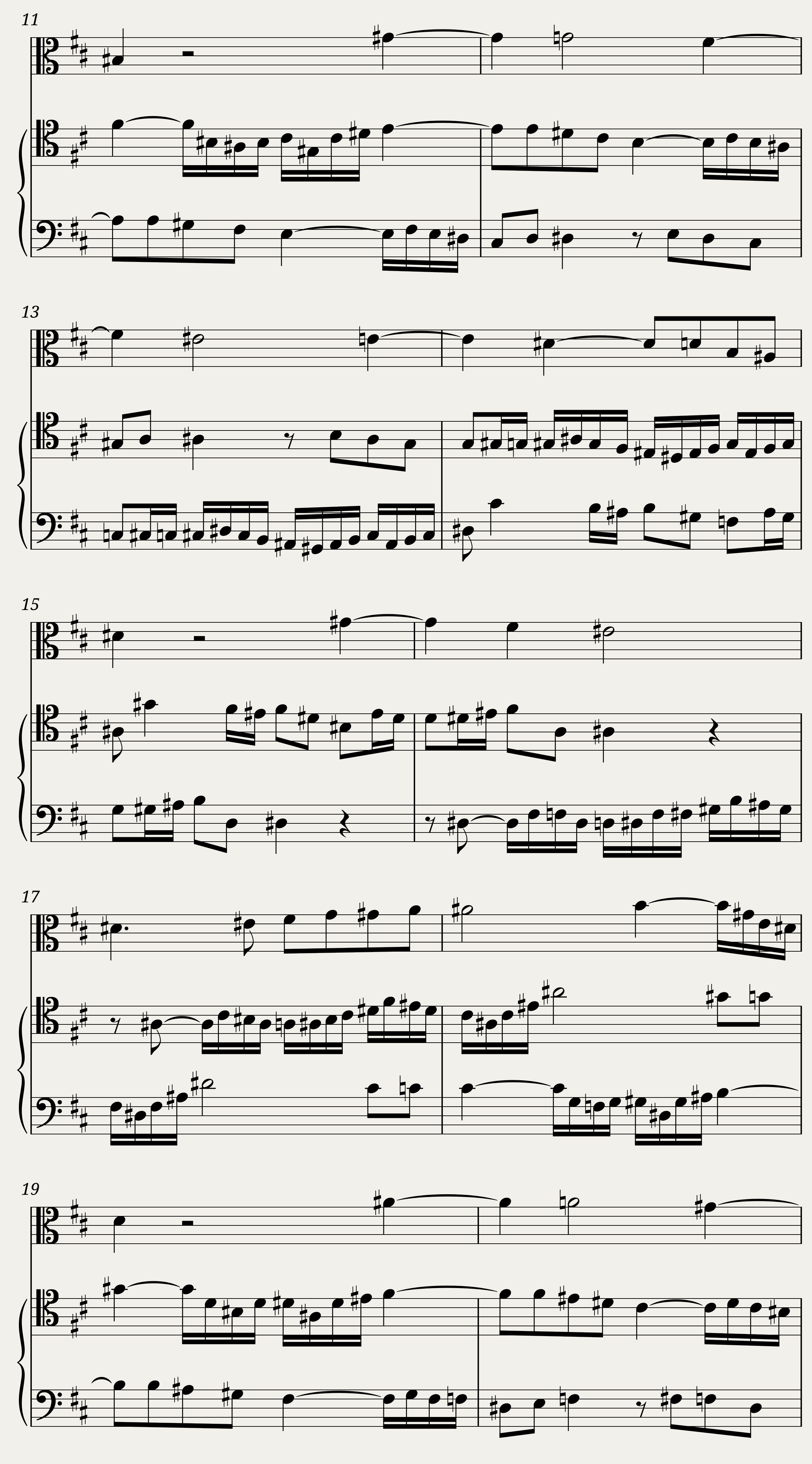 BWV 1079 Musical Offering Canon a 2 Per tonos (A = 415 Hz) — 2/4