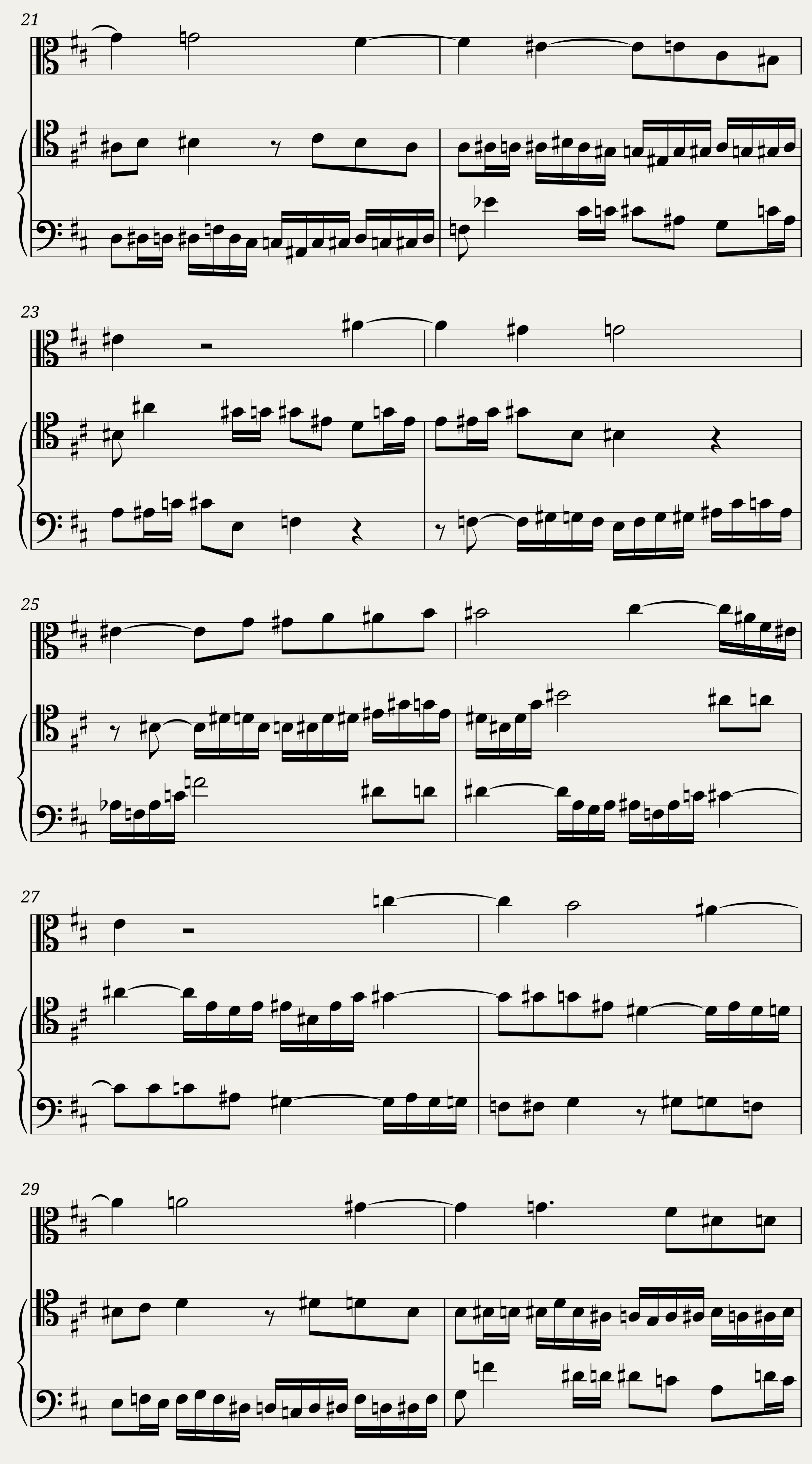 BWV 1079 Musical Offering Canon a 2 Per tonos (A = 415 Hz) — 3/4