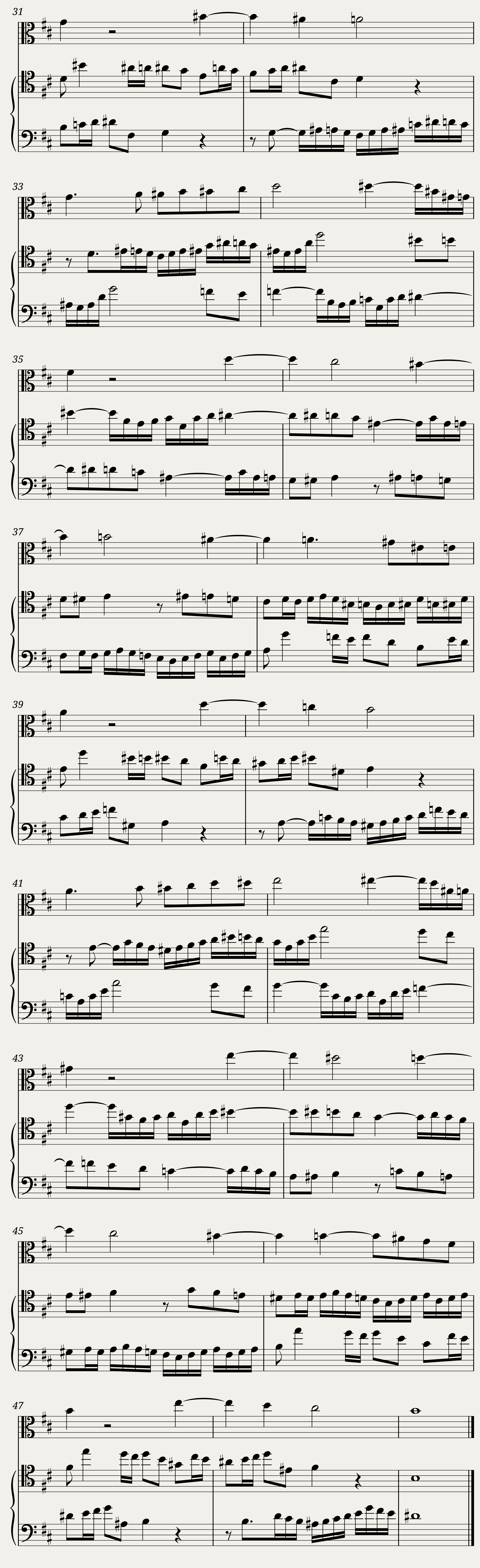BWV 1079 Musical Offering Canon a 2 Per tonos (A = 415 Hz) — 4/4