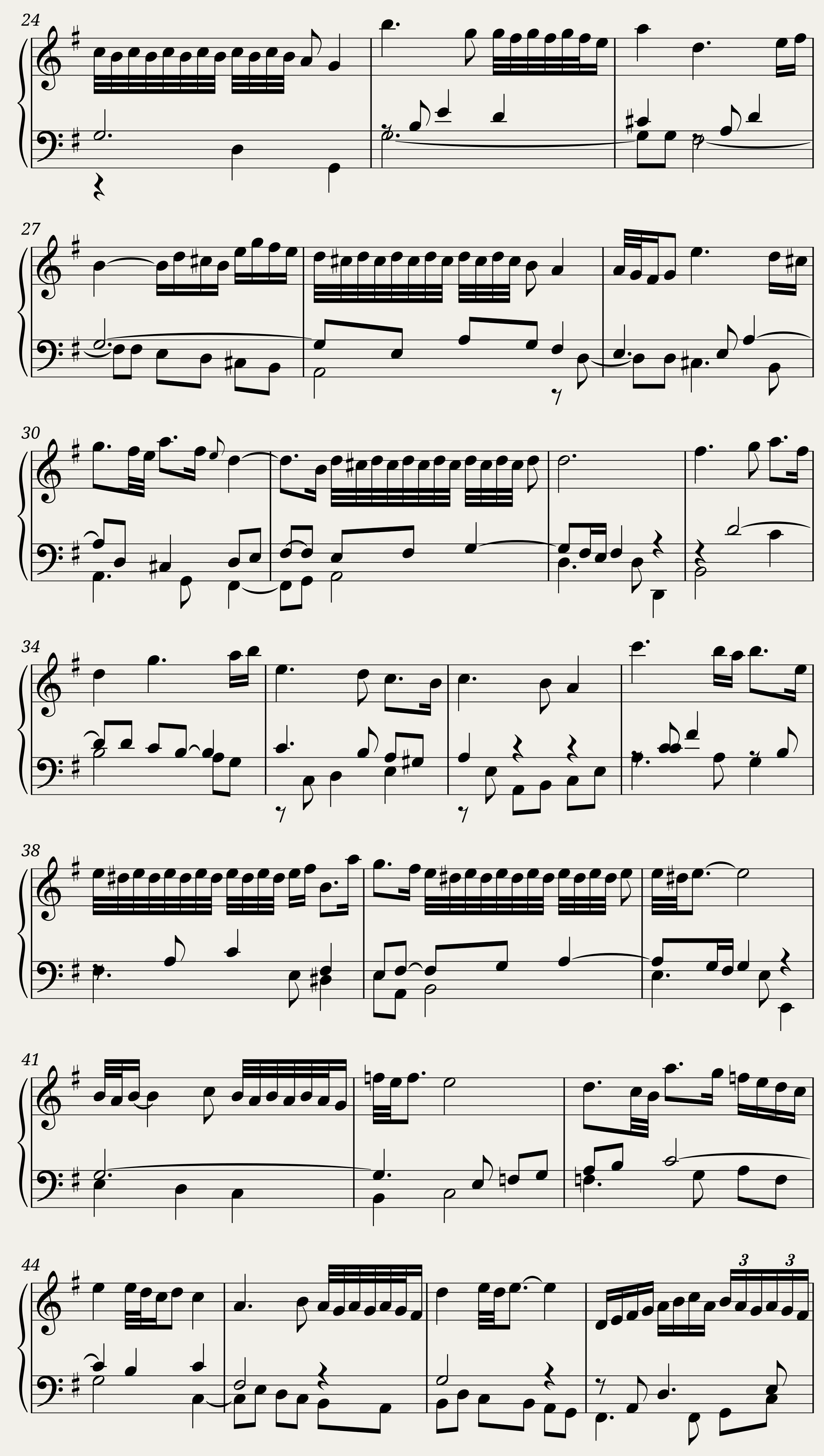 BWV 816 French Suite V Sarabande — 2/3