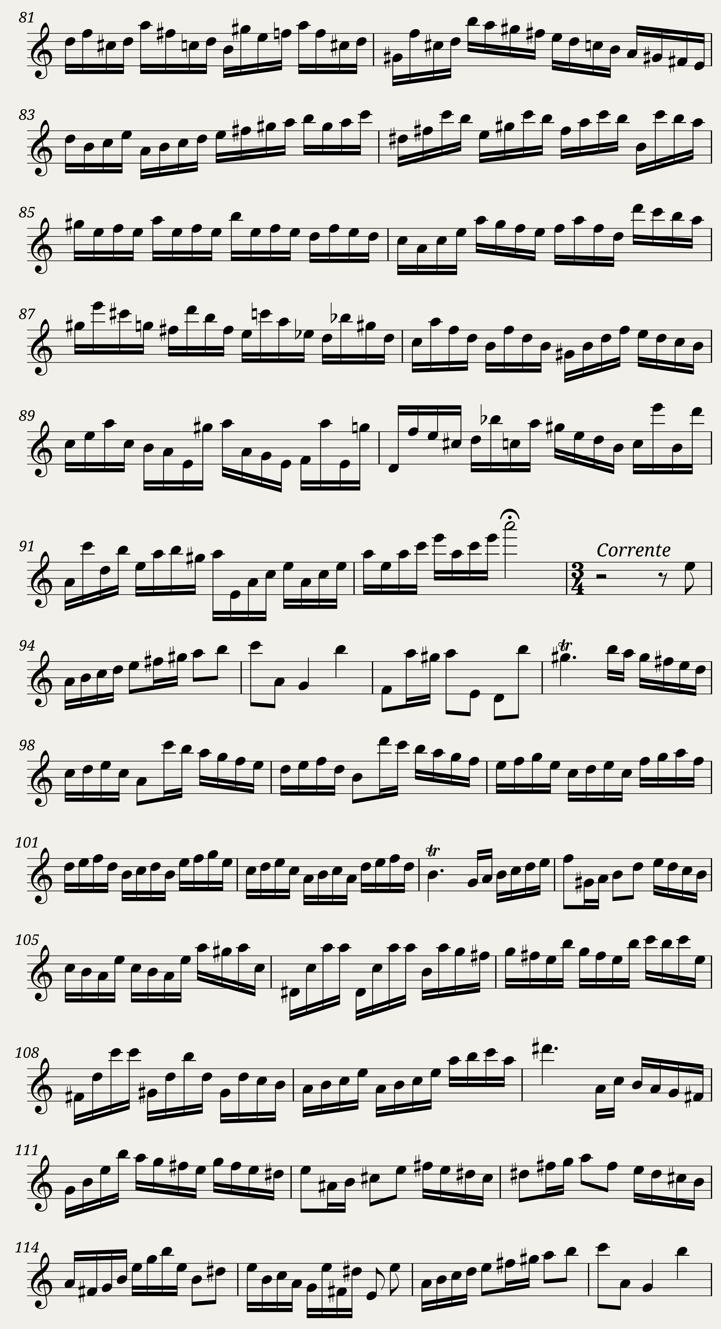 BWV 1013 Partita in A minor for solo flute — 4/10