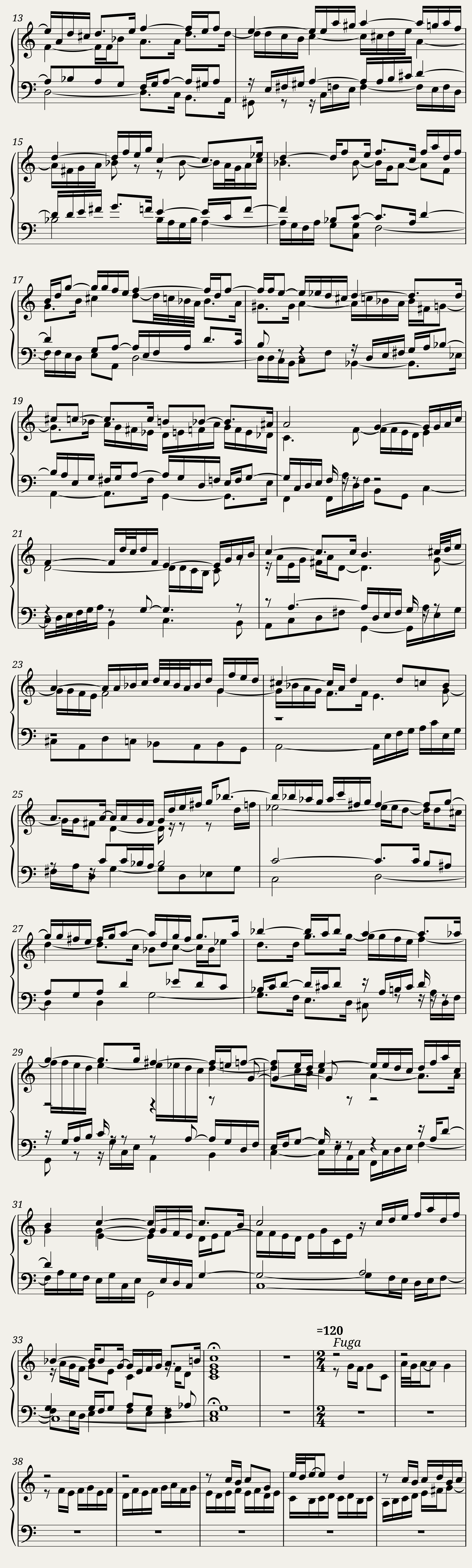 BWV 871 The Well-Tempered Clavier Part II Praeludium II — 2/3