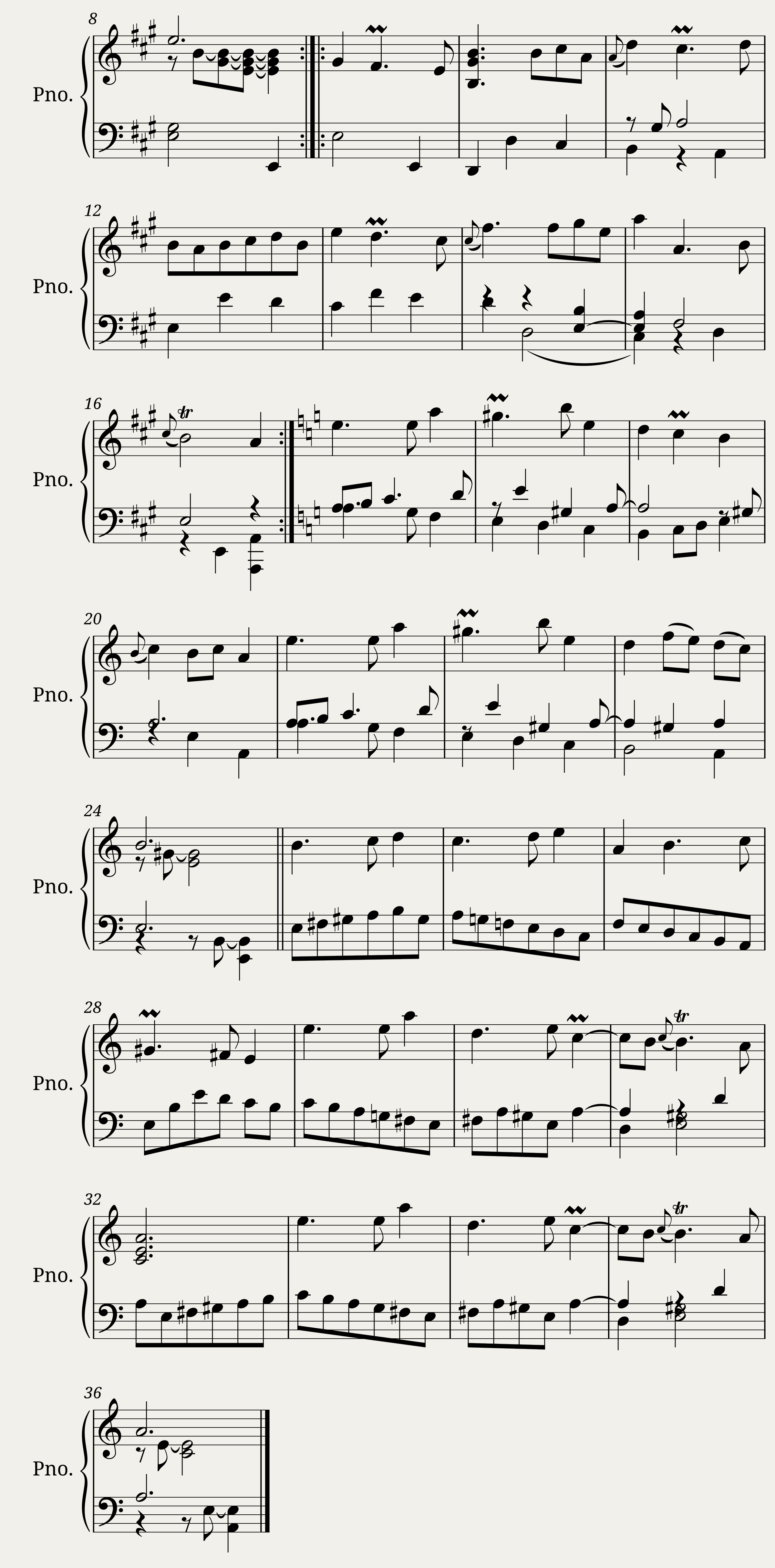 Rameau Jean-Philippe Premier Livre de Pièces de Clavecin - 6. Sarabande 1 et 2 — 2/2