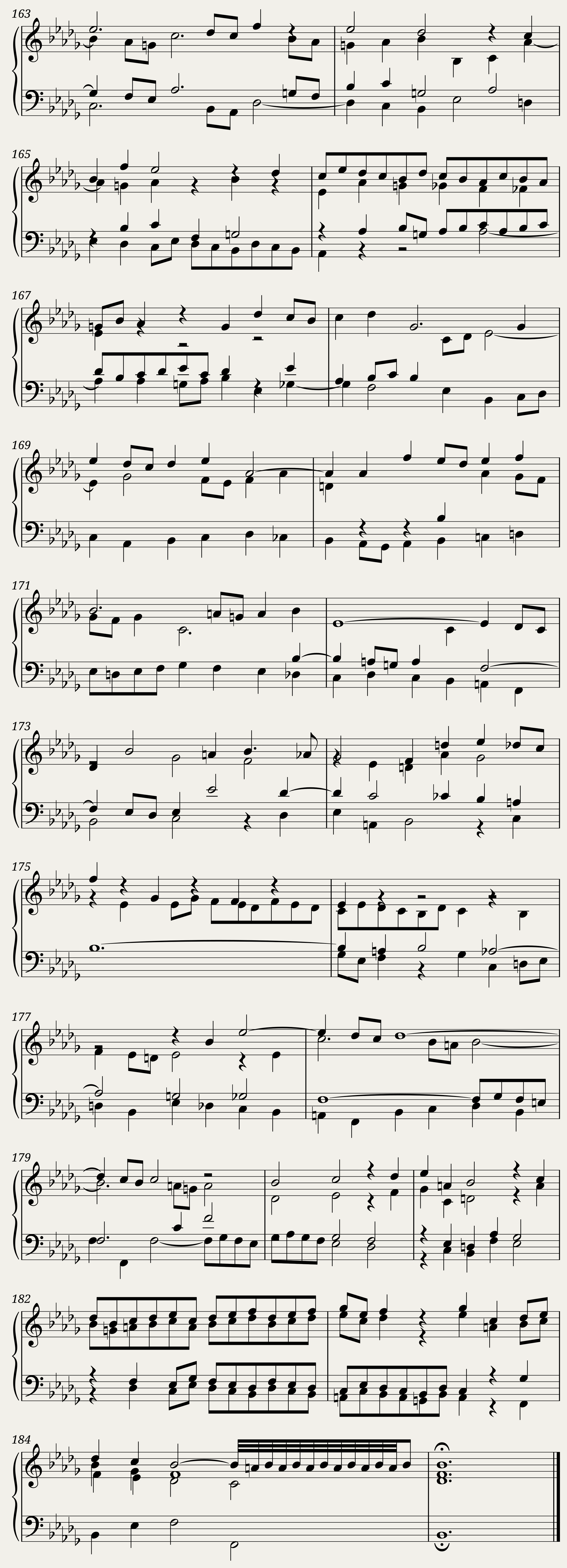 BWV 891: The Well-tempered Clavier Book II - XXII (A = 415 Hz) - Harpsichord sound — 10/10