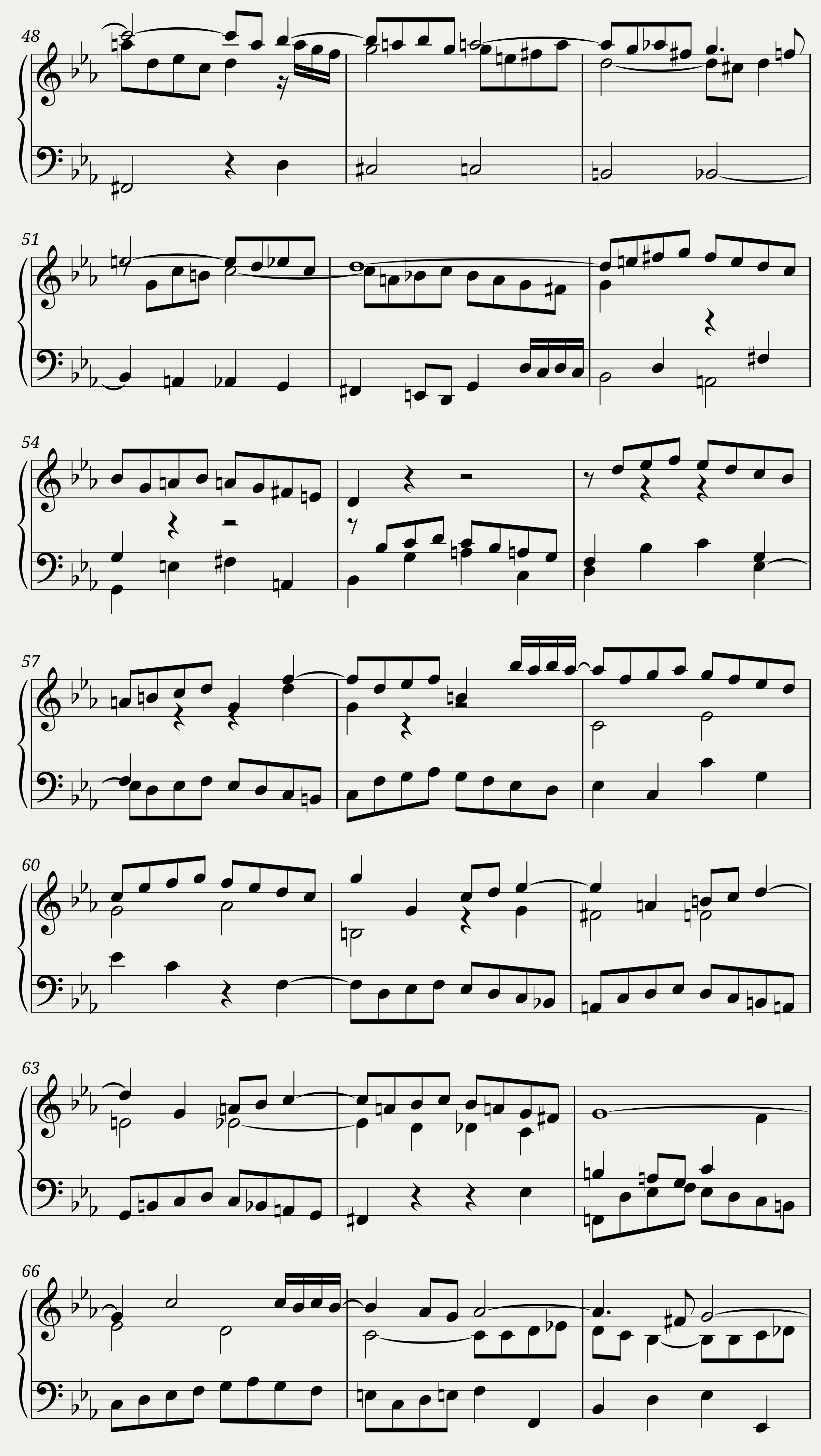 BWV 806 English Suite I Allemande — 3/7