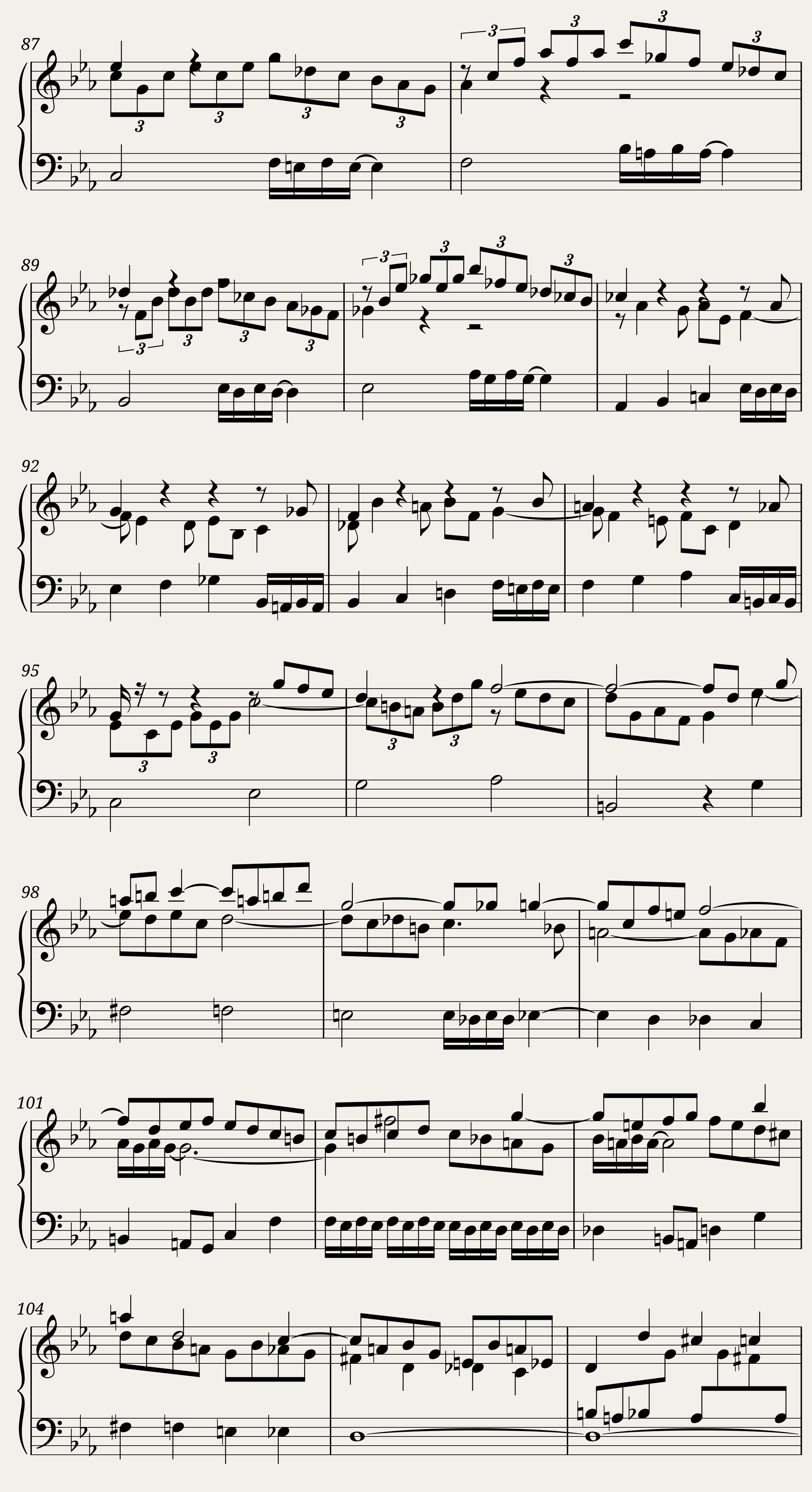 BWV 806 English Suite I Allemande — 5/7