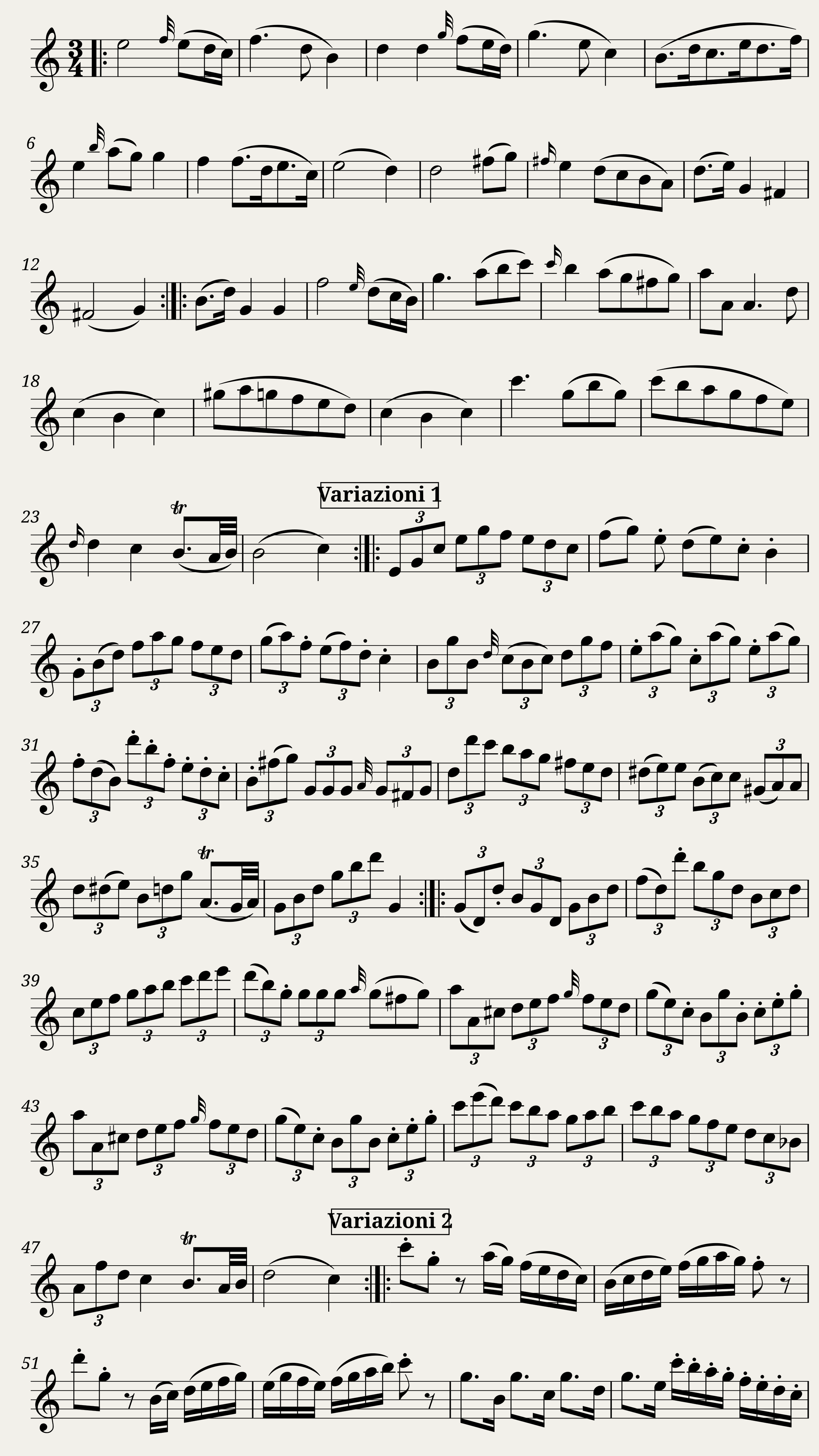 Campini - Tempo di Minuetto con Variazioni — 1/2