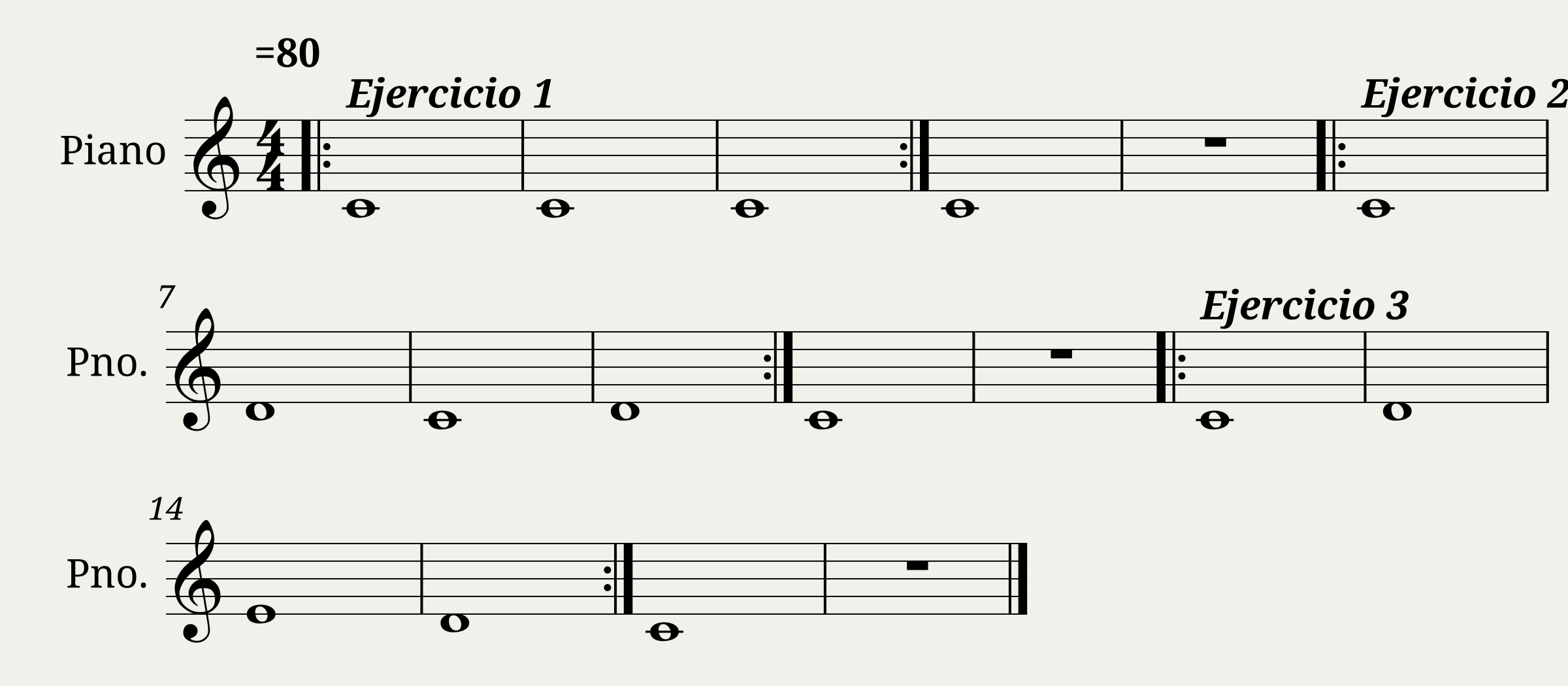 Solfeo de los Solfeos ejercicios 1 2 3
