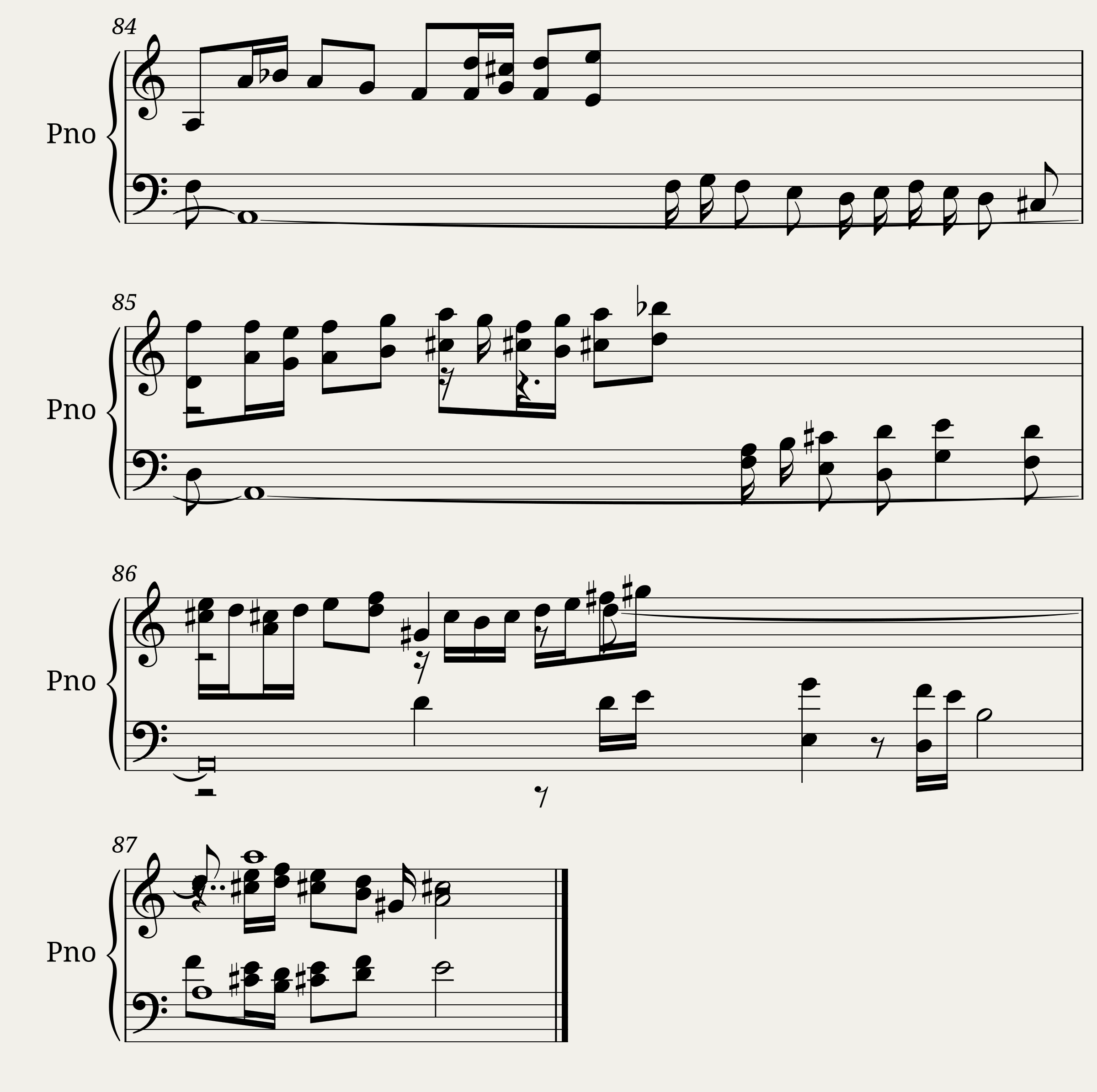 Das Wohltemperierte Clavier I, Fuga XX — 5/5