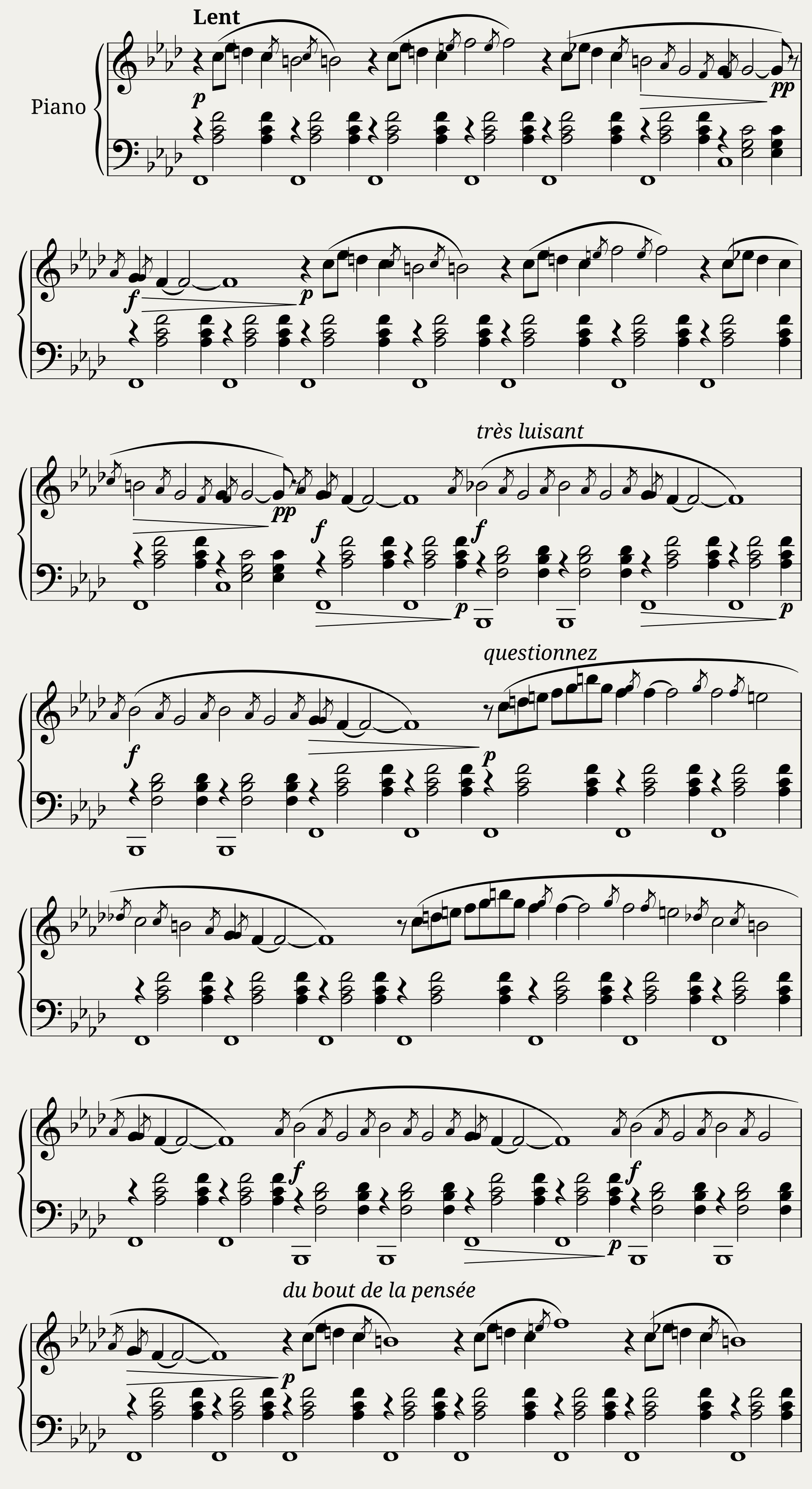 Gnossienne No. 1 — 1/2