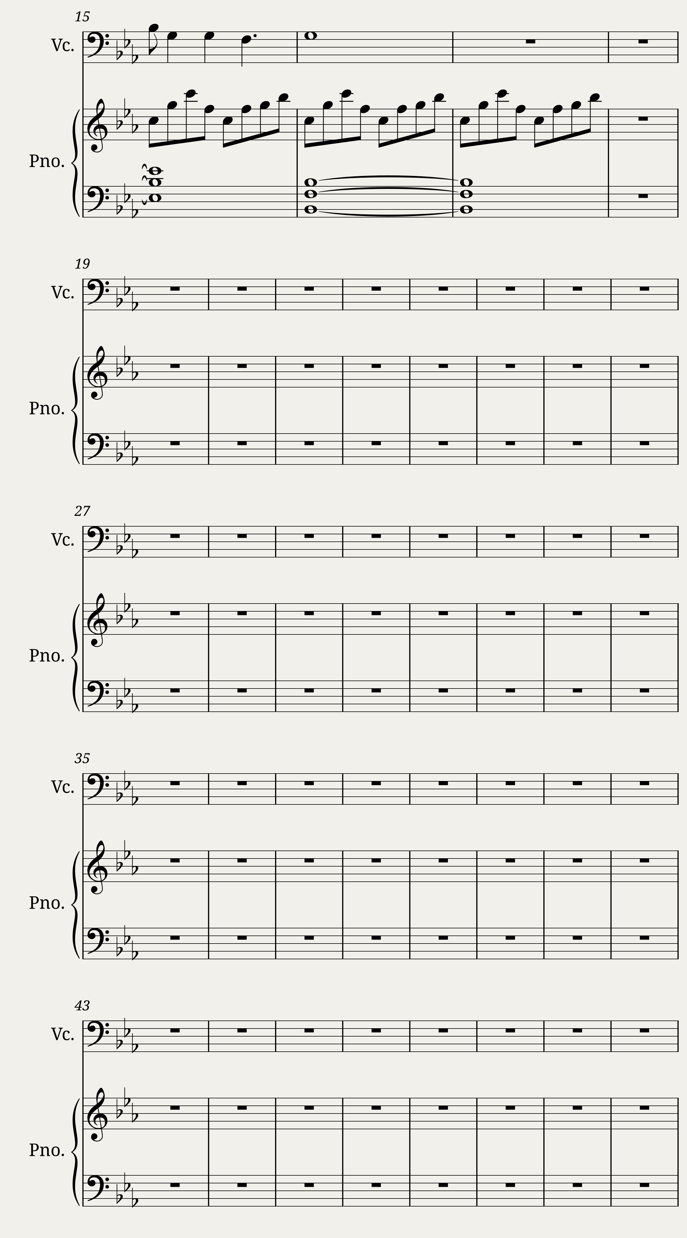 Gigue from BWV 830: ternalisation following Little and Jenne — 2/3