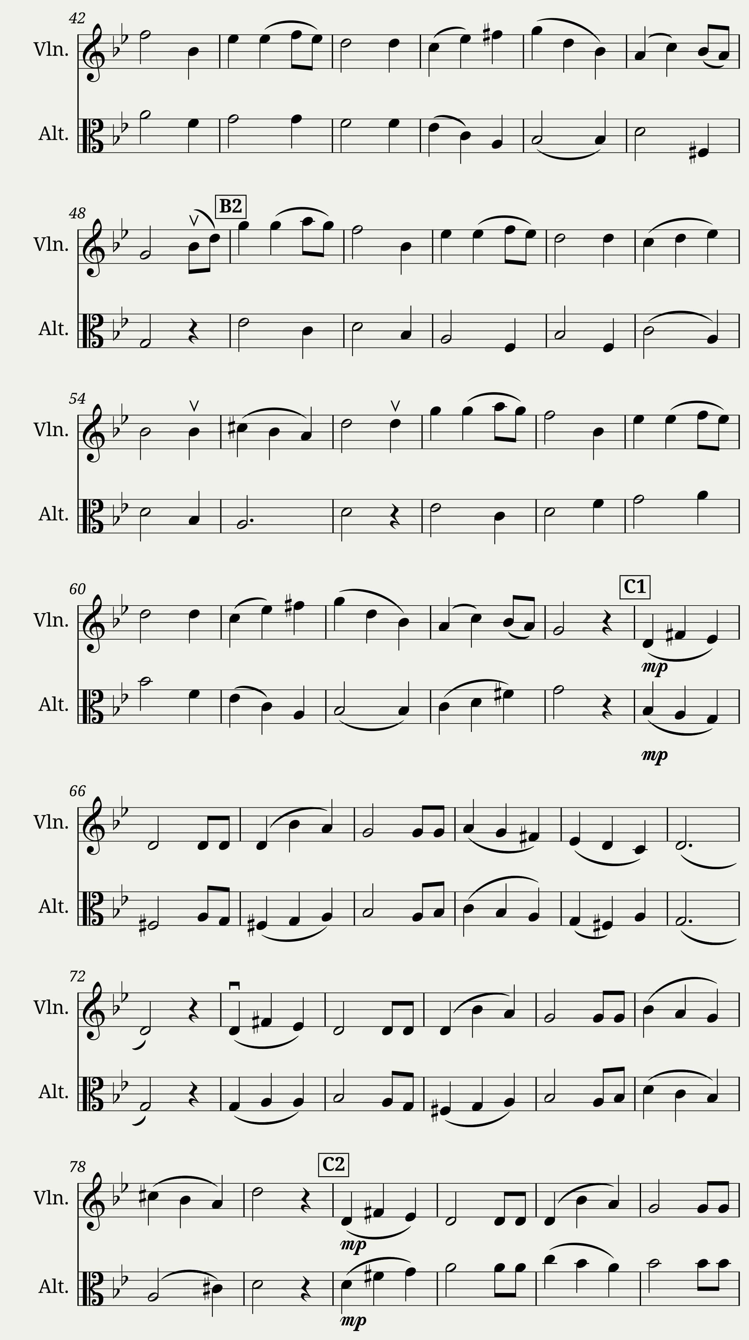 Bach - Partita I: Menuets 1-2 — 2/2