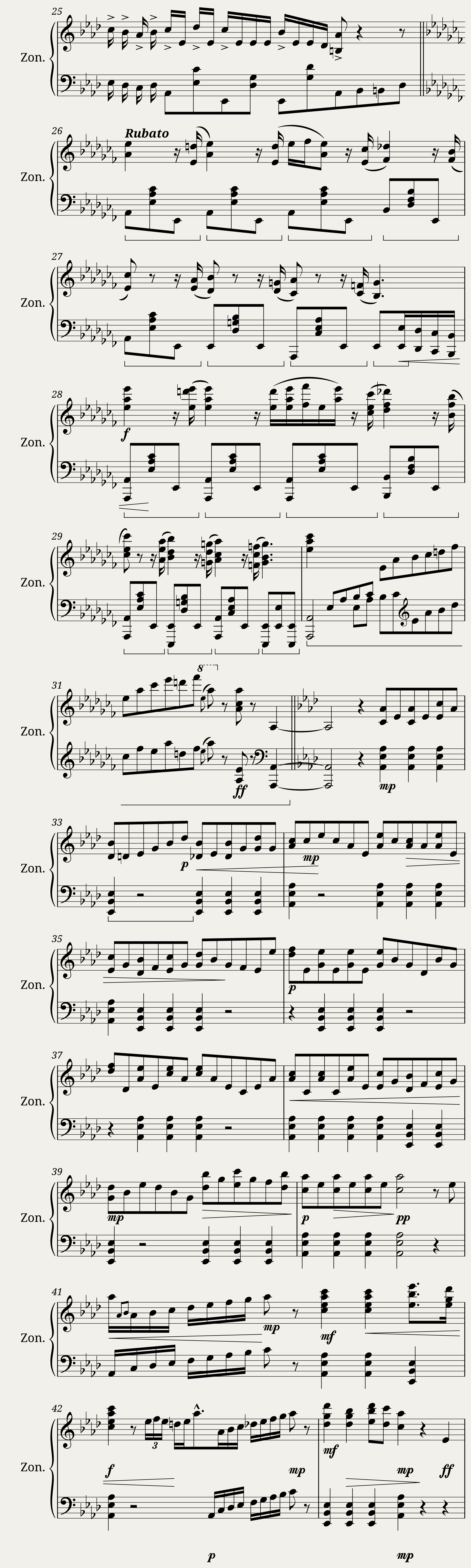 Ballade in A flat major — 2/7