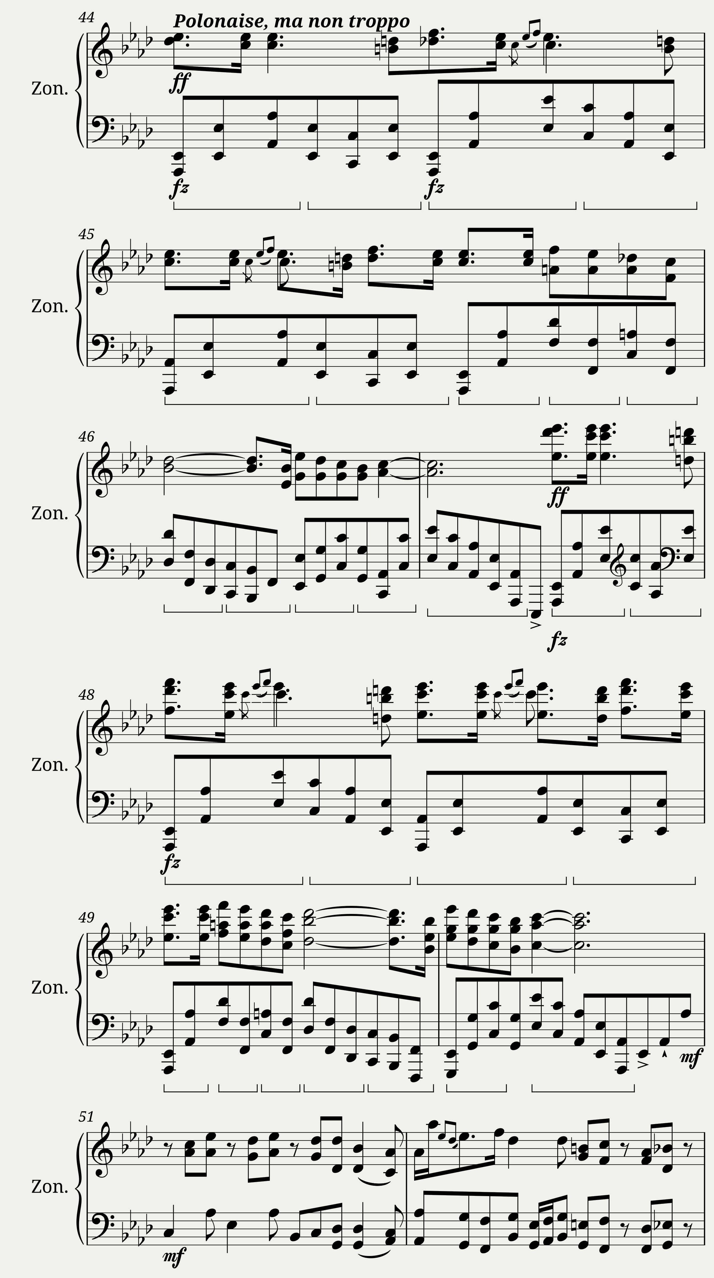 Ballade in A flat major — 3/7