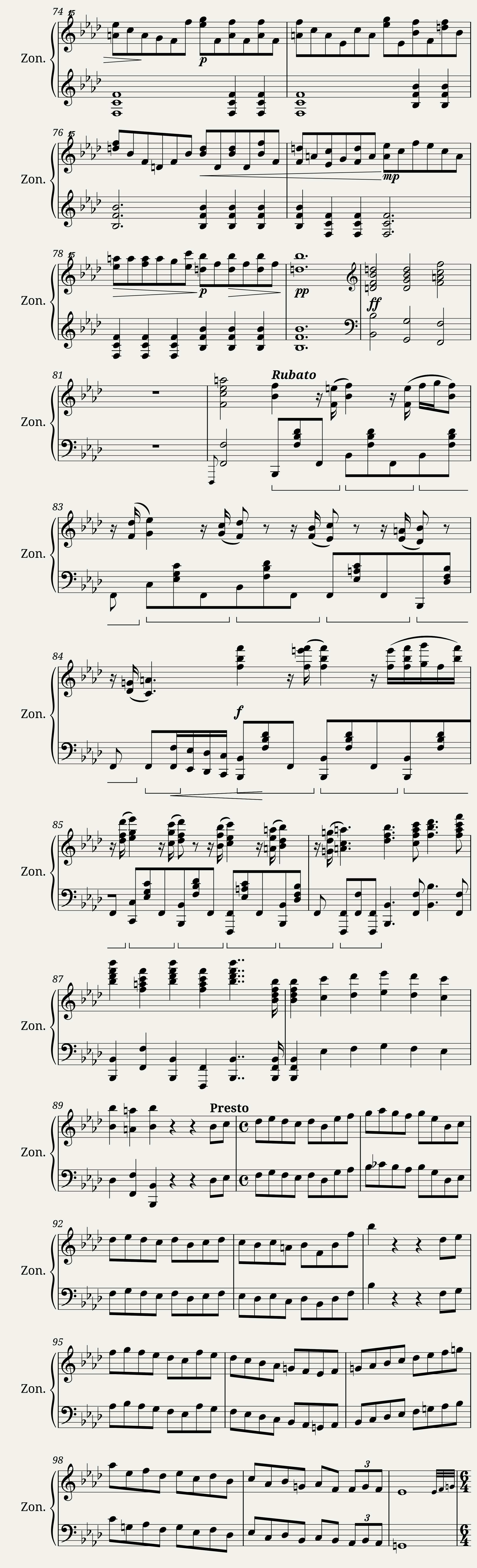 Ballade in A flat major — 6/7