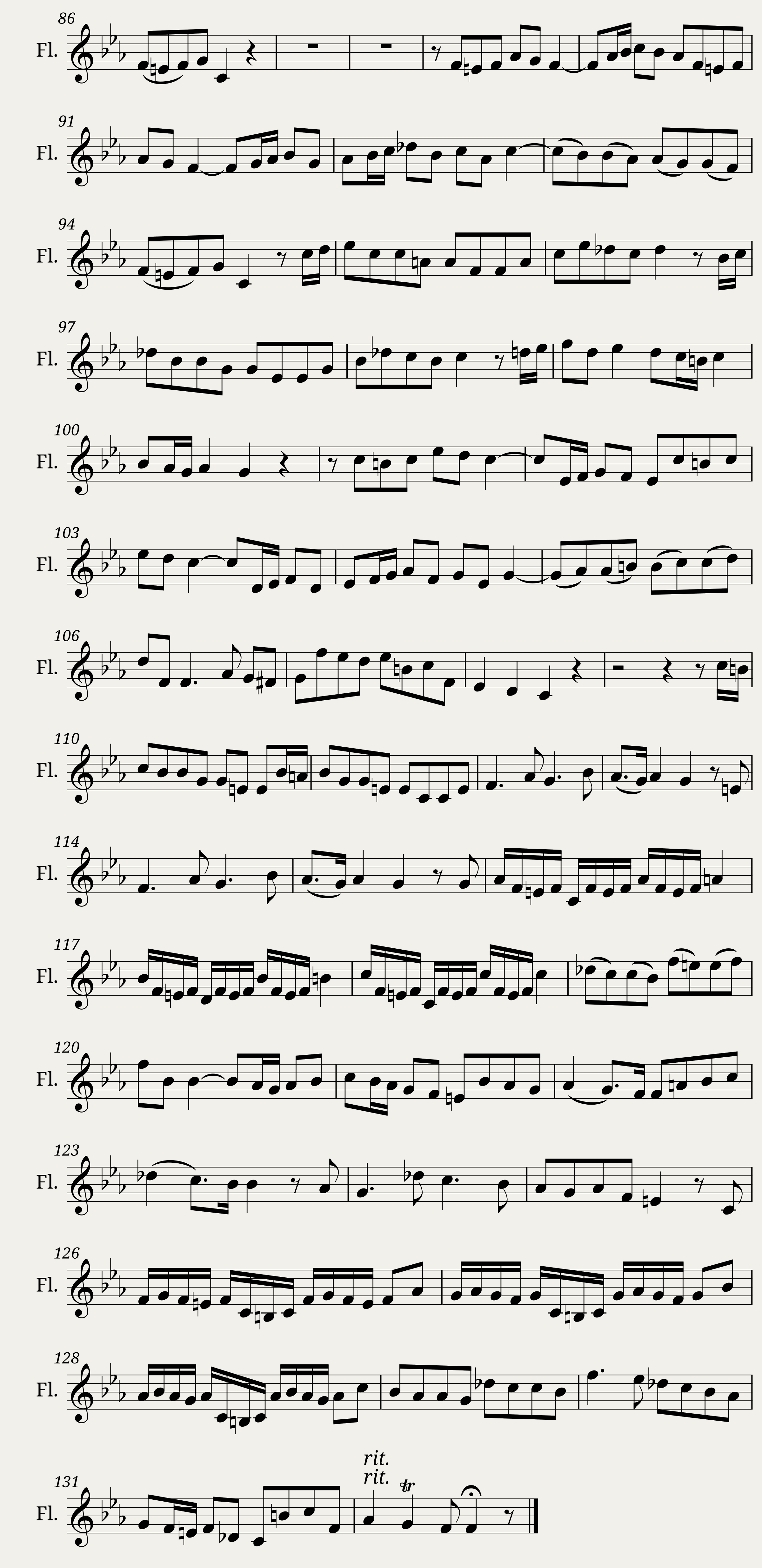 Telemann Sonata in F minor Mvt. 2 (Transcribed for Ocarina) — 3/3
