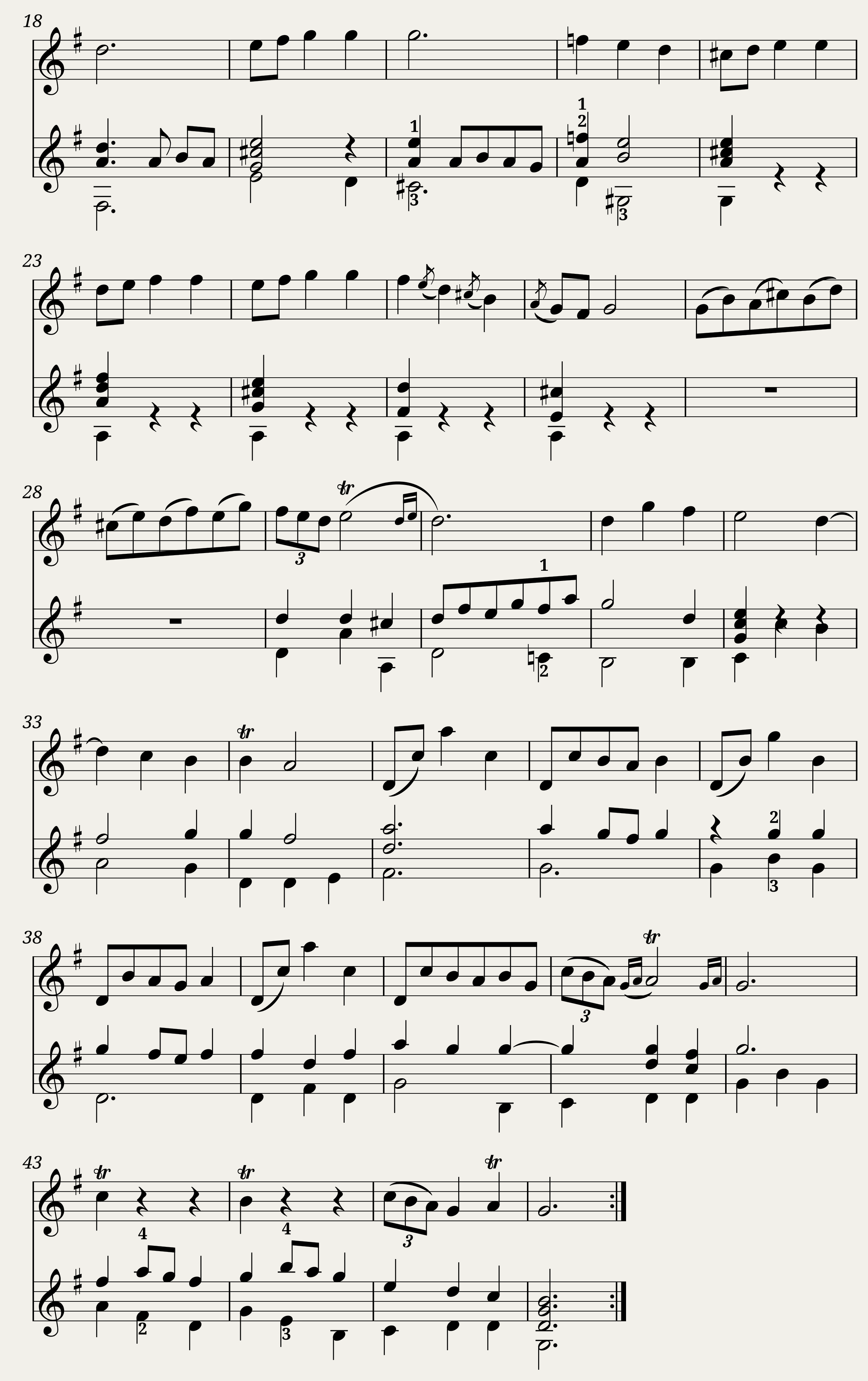 Sammartini: Sonata for Melody Instrument and Guitar — 5/5
