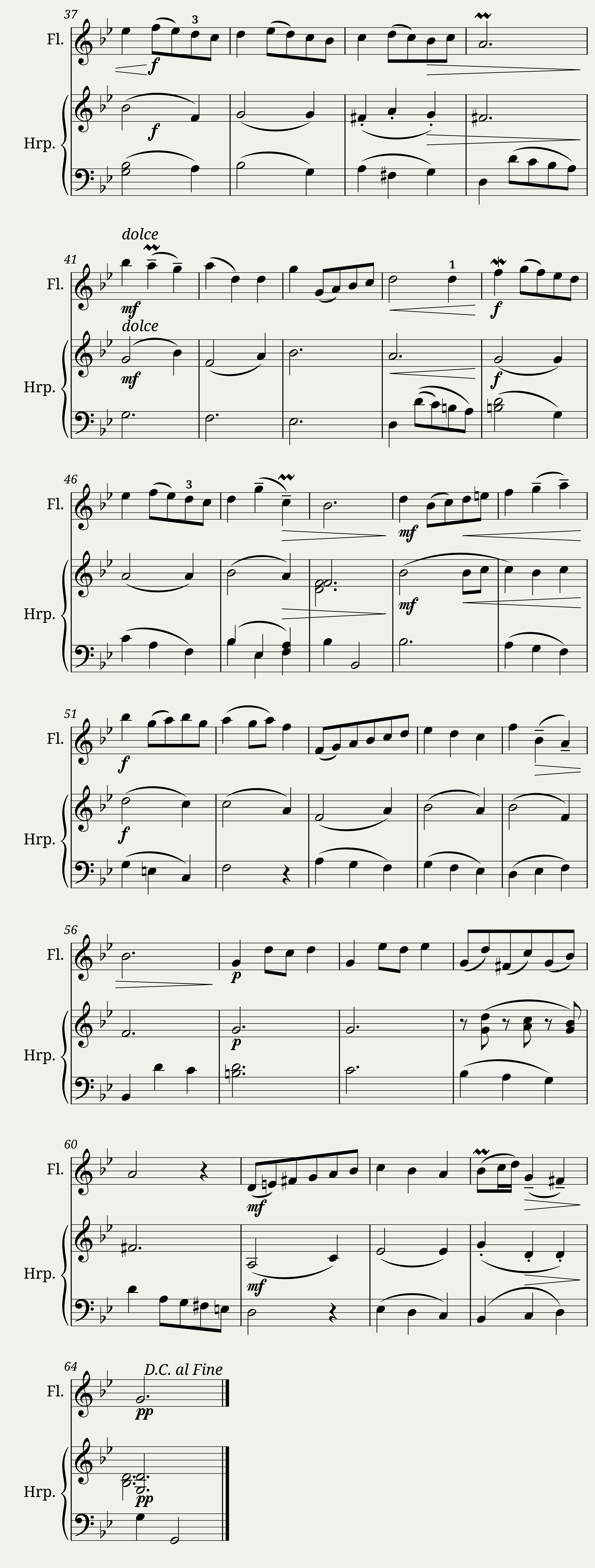 Bach - Minuets in G & Gm for Flute and Piano — 2/2