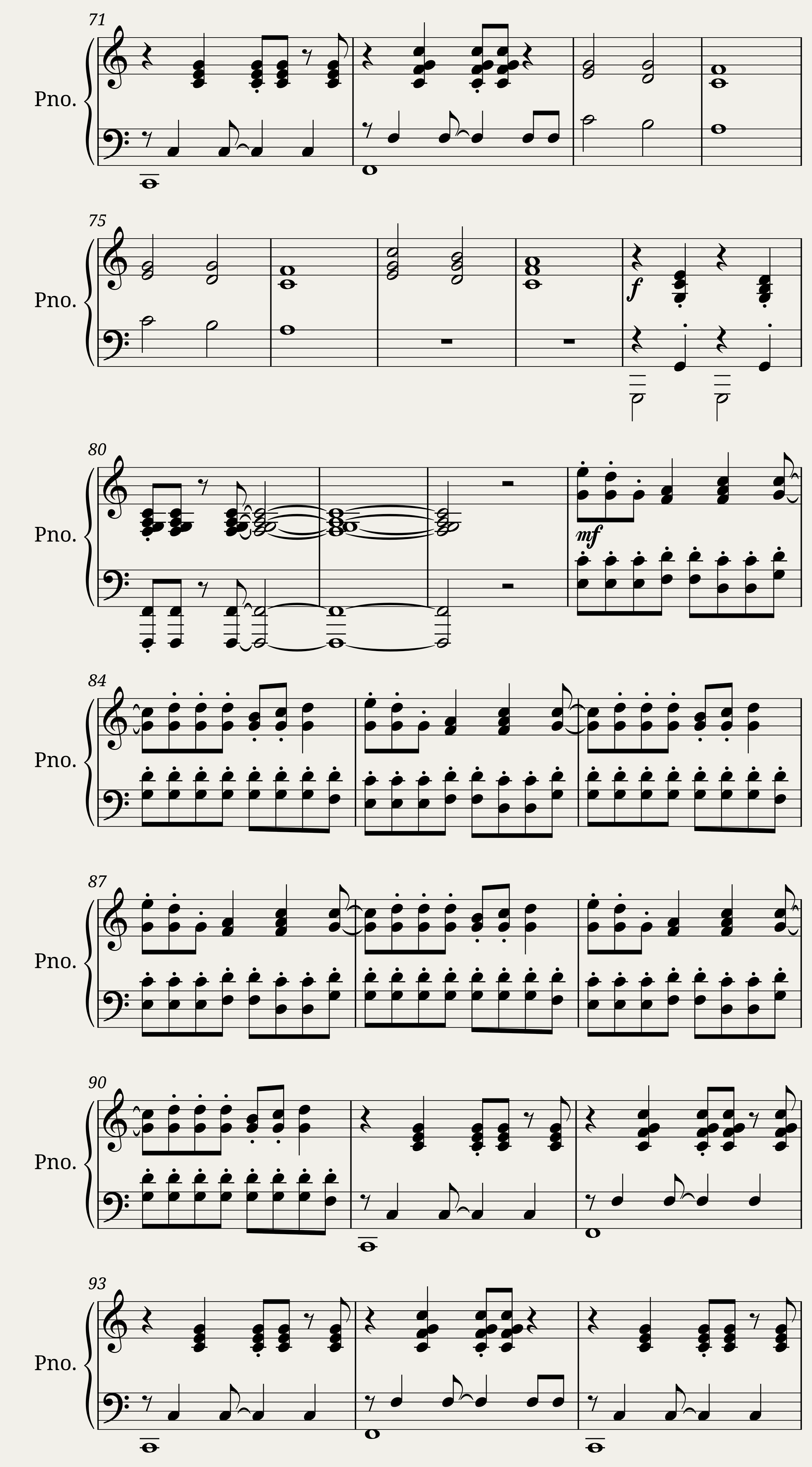 Video Killed The Radio Star in C — 4/6