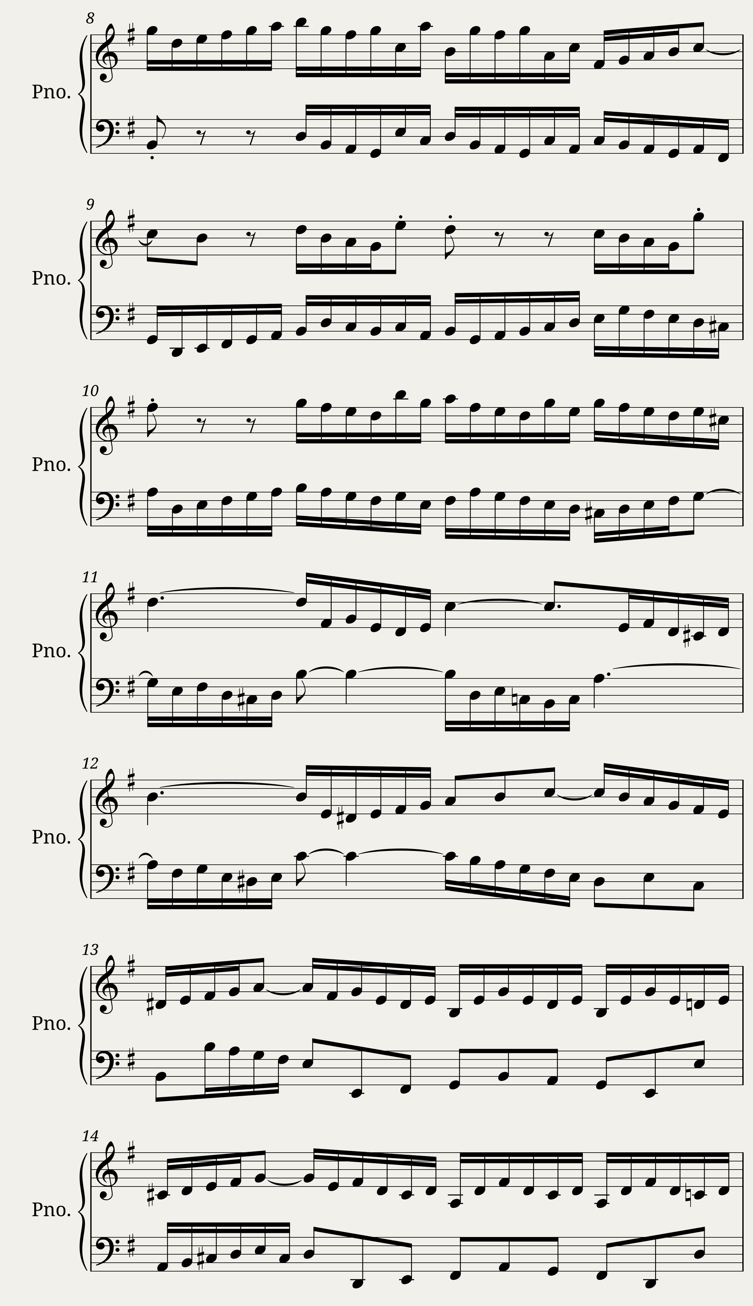 English Suite II: Bourree II — 2/2