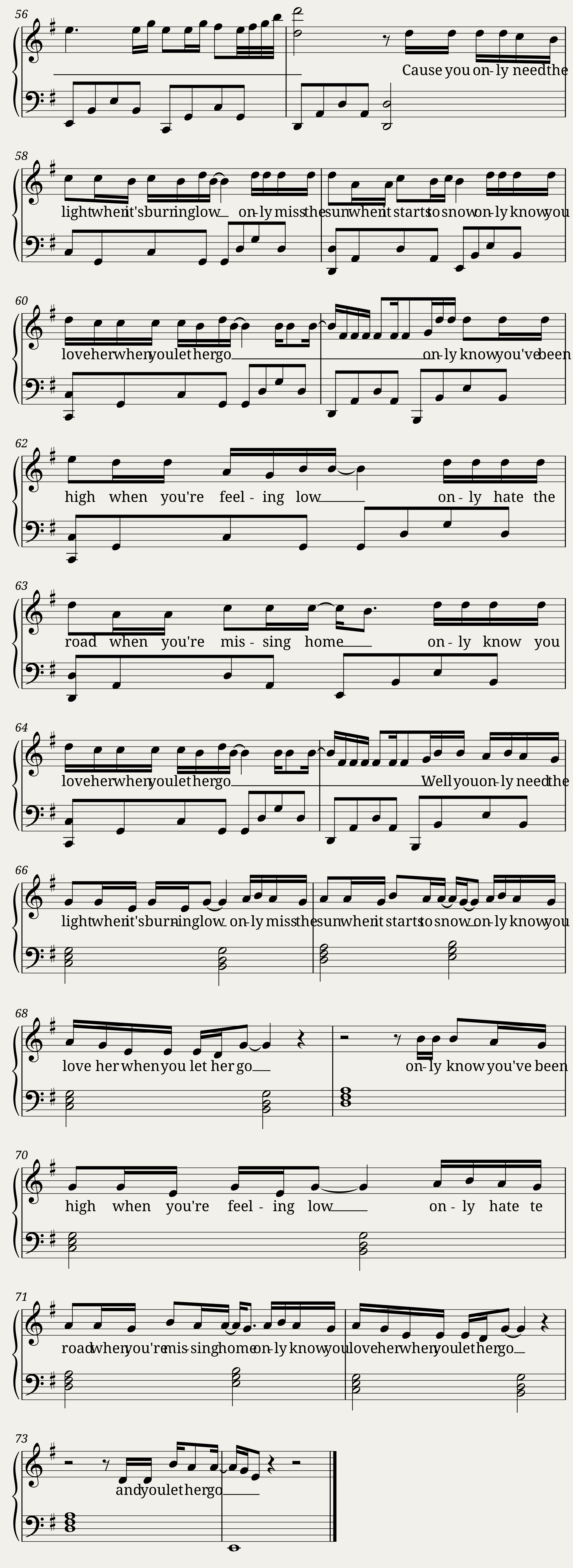 Let Her Go — 5/5