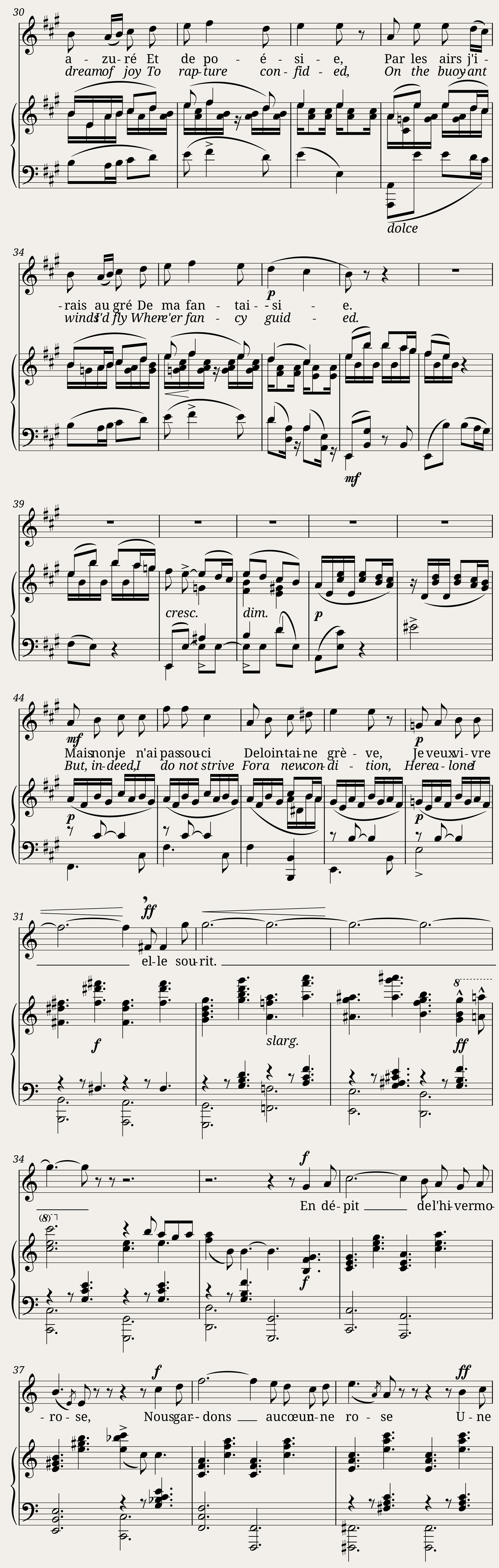 Auprès de ma mie — 2/3