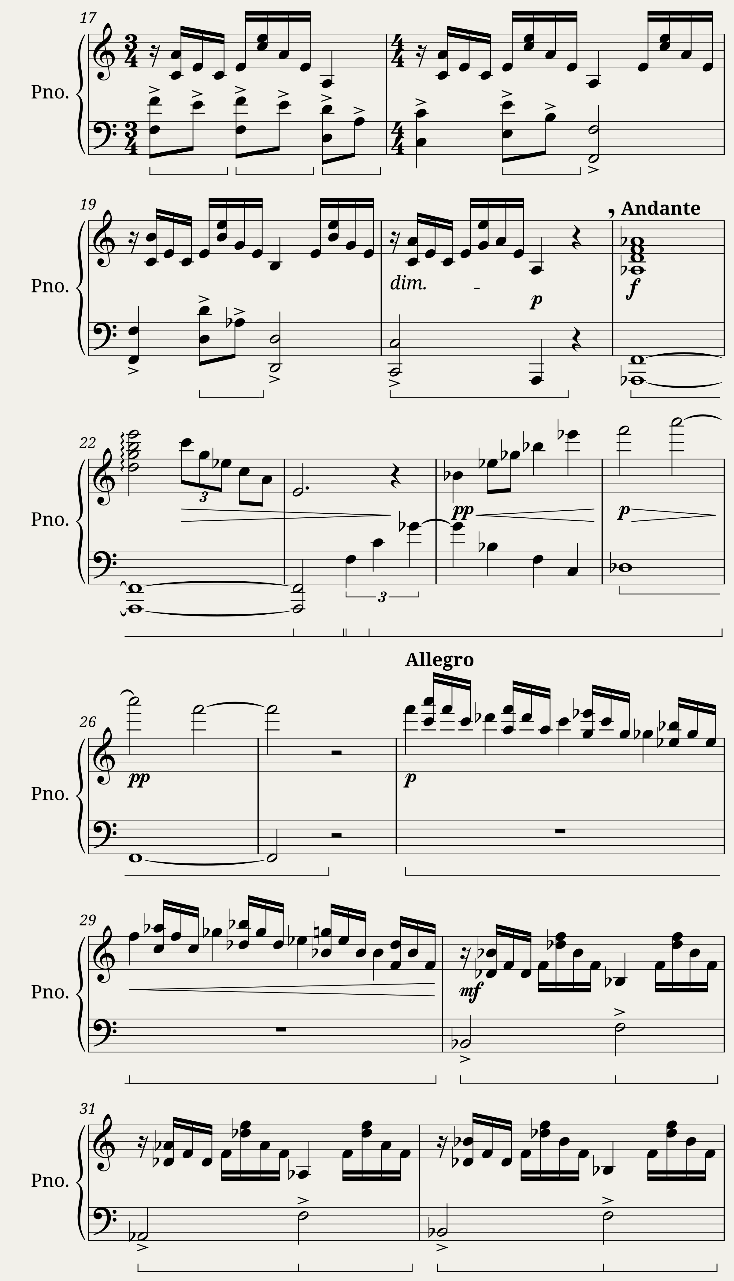Toccata per pianoforte Op.1 (1972) — 2/7