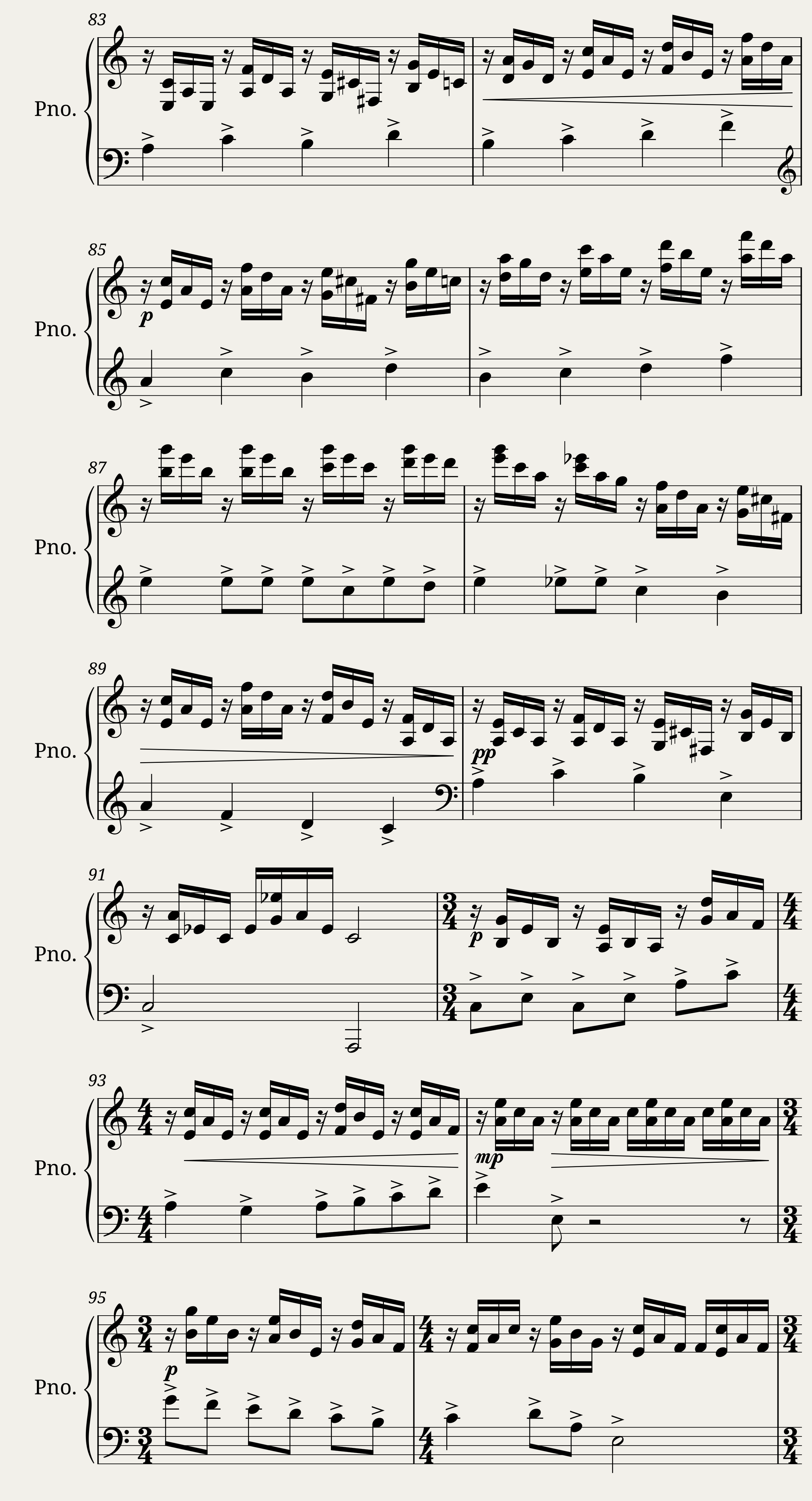 Toccata per pianoforte Op.1 (1972) — 6/7