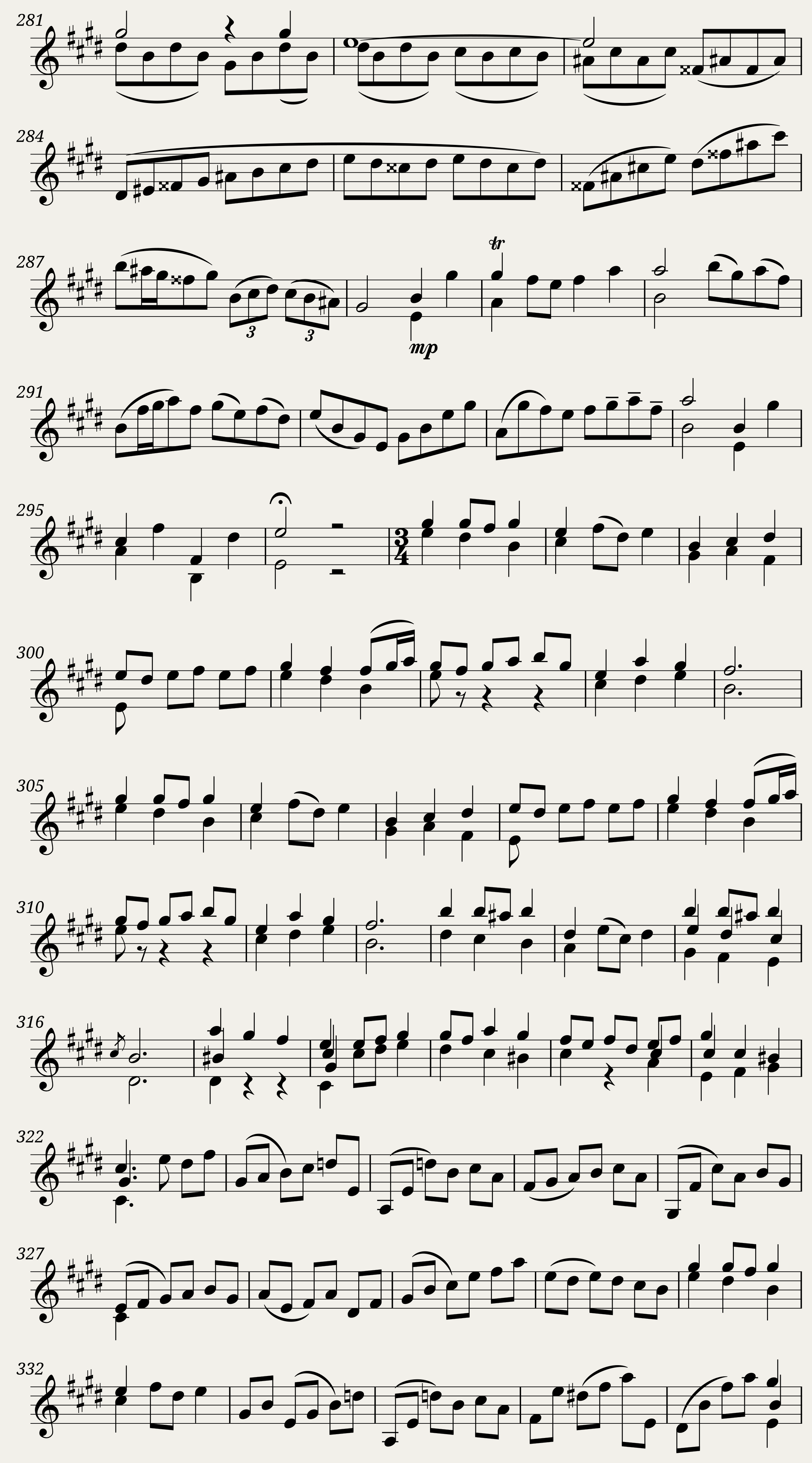 BWV 1006: Partita No. 3 in E major (Violin sound) — 9/15