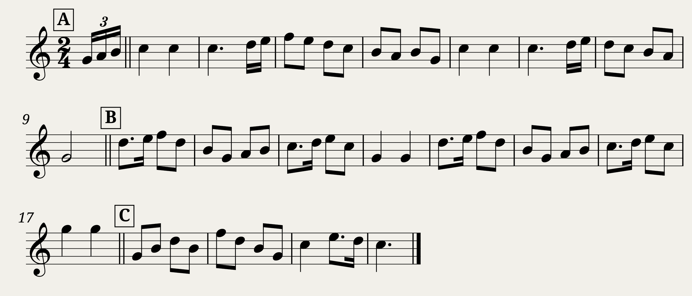 Traditional music - Gavotte