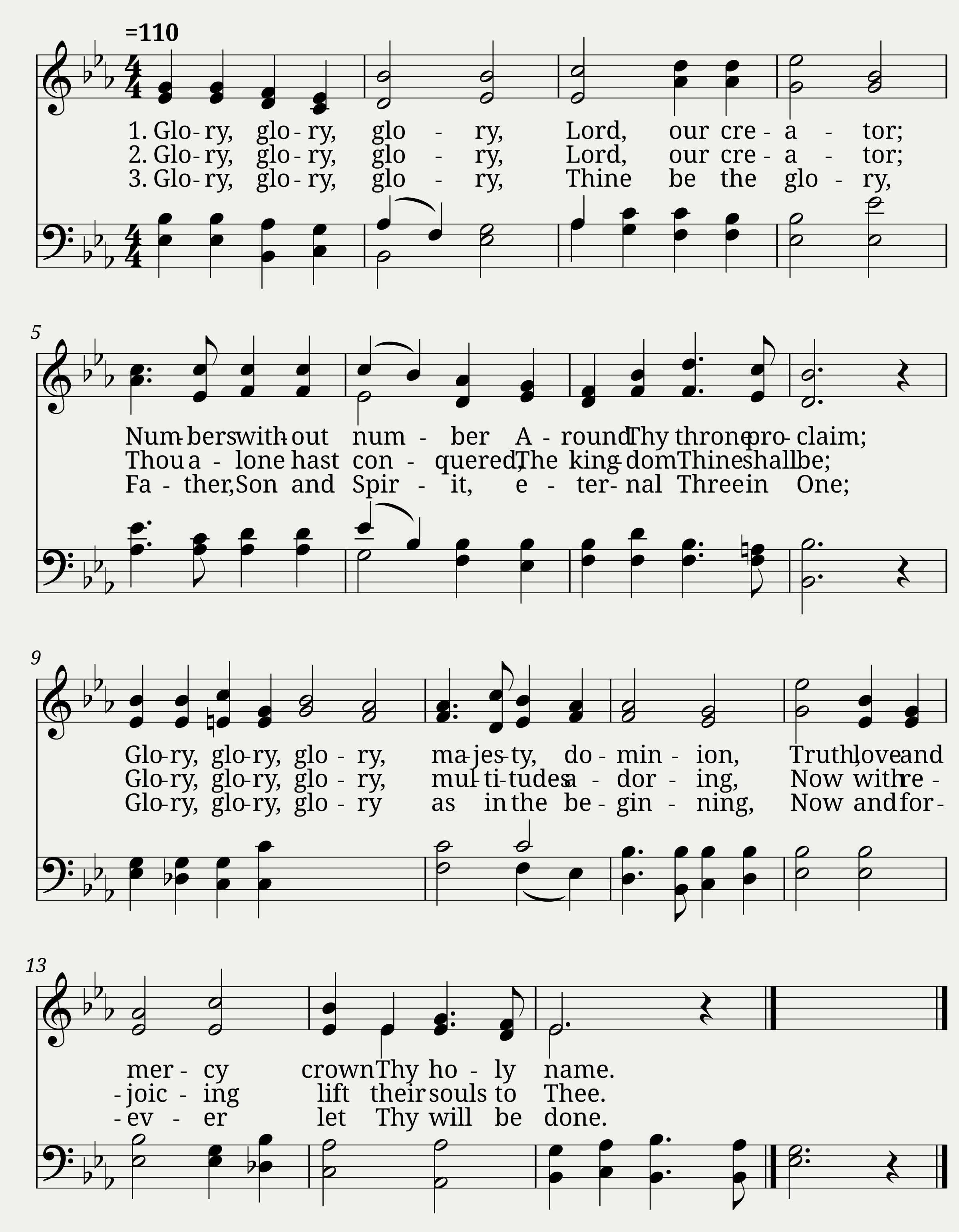 Glory glory - W. Howard Doane