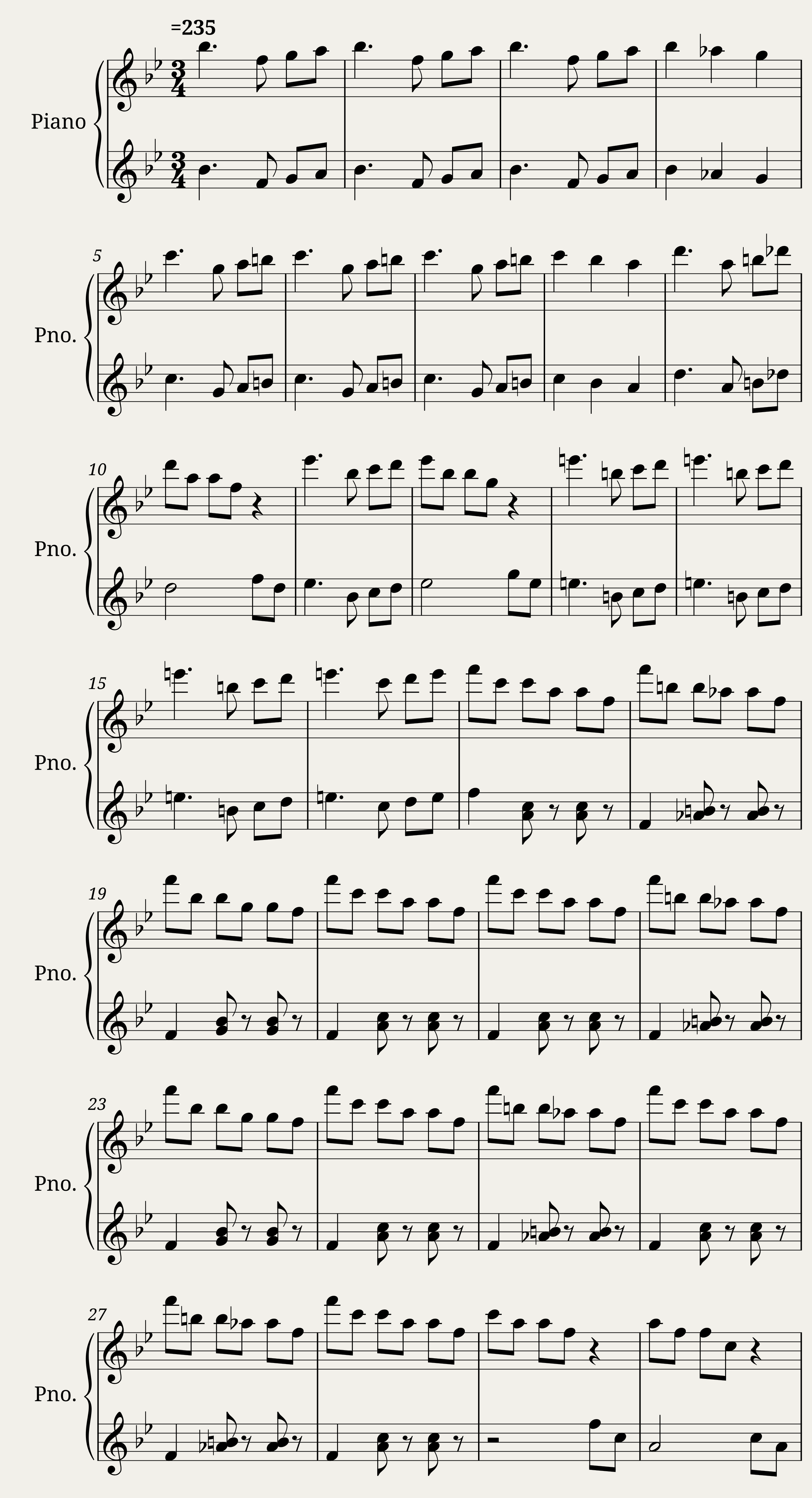 Sleeping Beauty Duet (Waltz) - Treble — 1/9