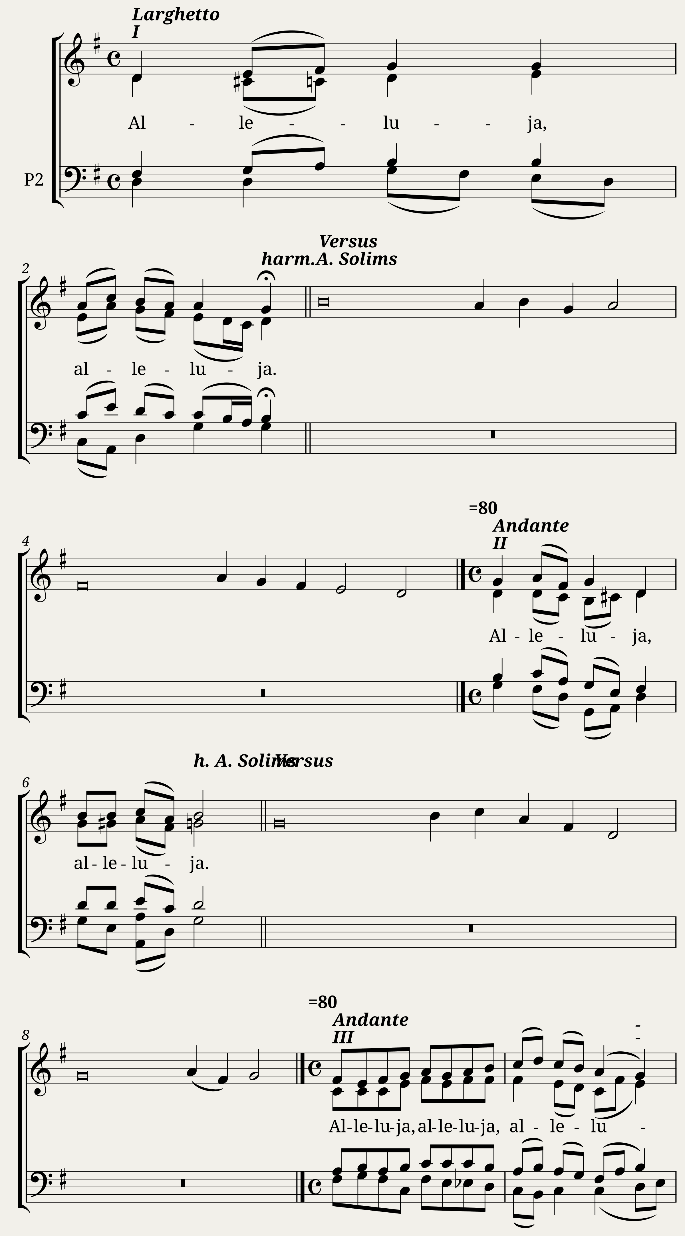 Nativitatis Alleluja - Andris Solims (harm.) — 1/2