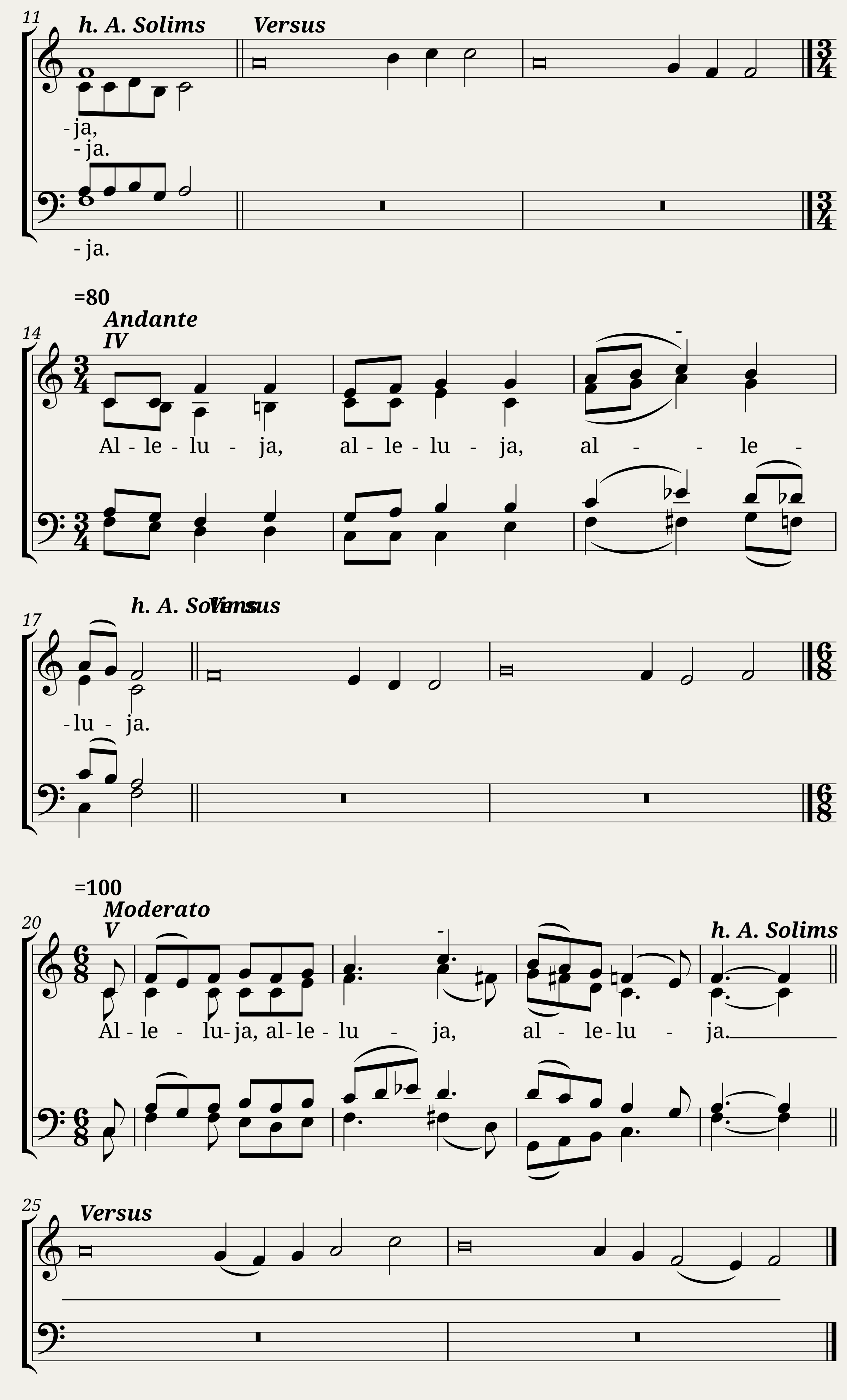 Nativitatis Alleluja - Andris Solims (harm.) — 2/2