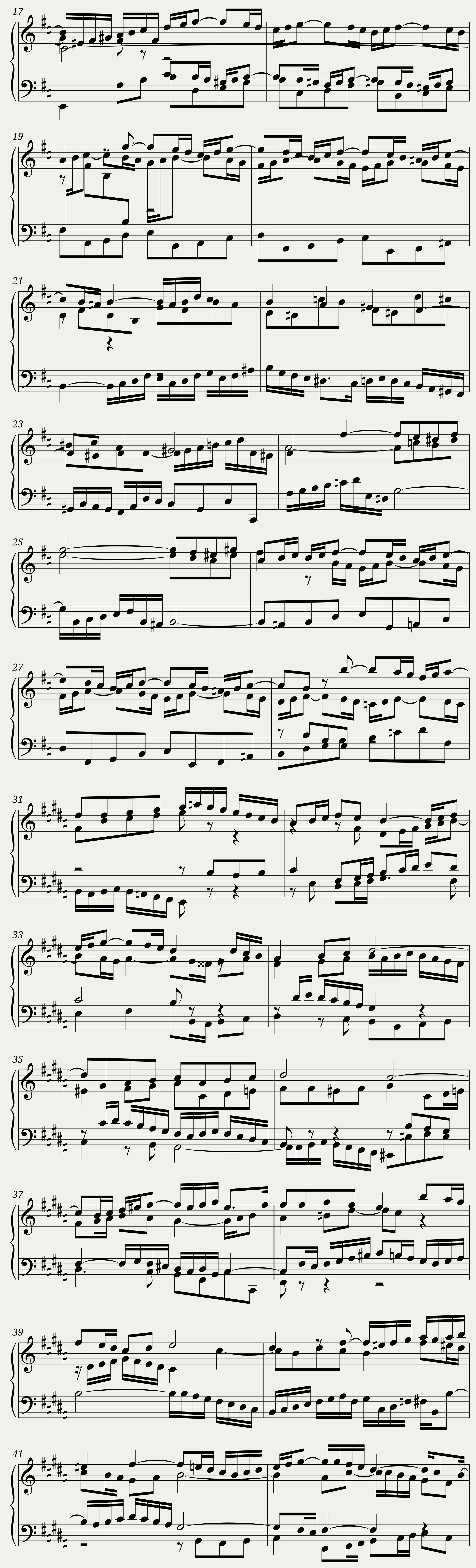 BWV 868 The Well-Tempered Clavier Part I Fuga XXIII — 2/2