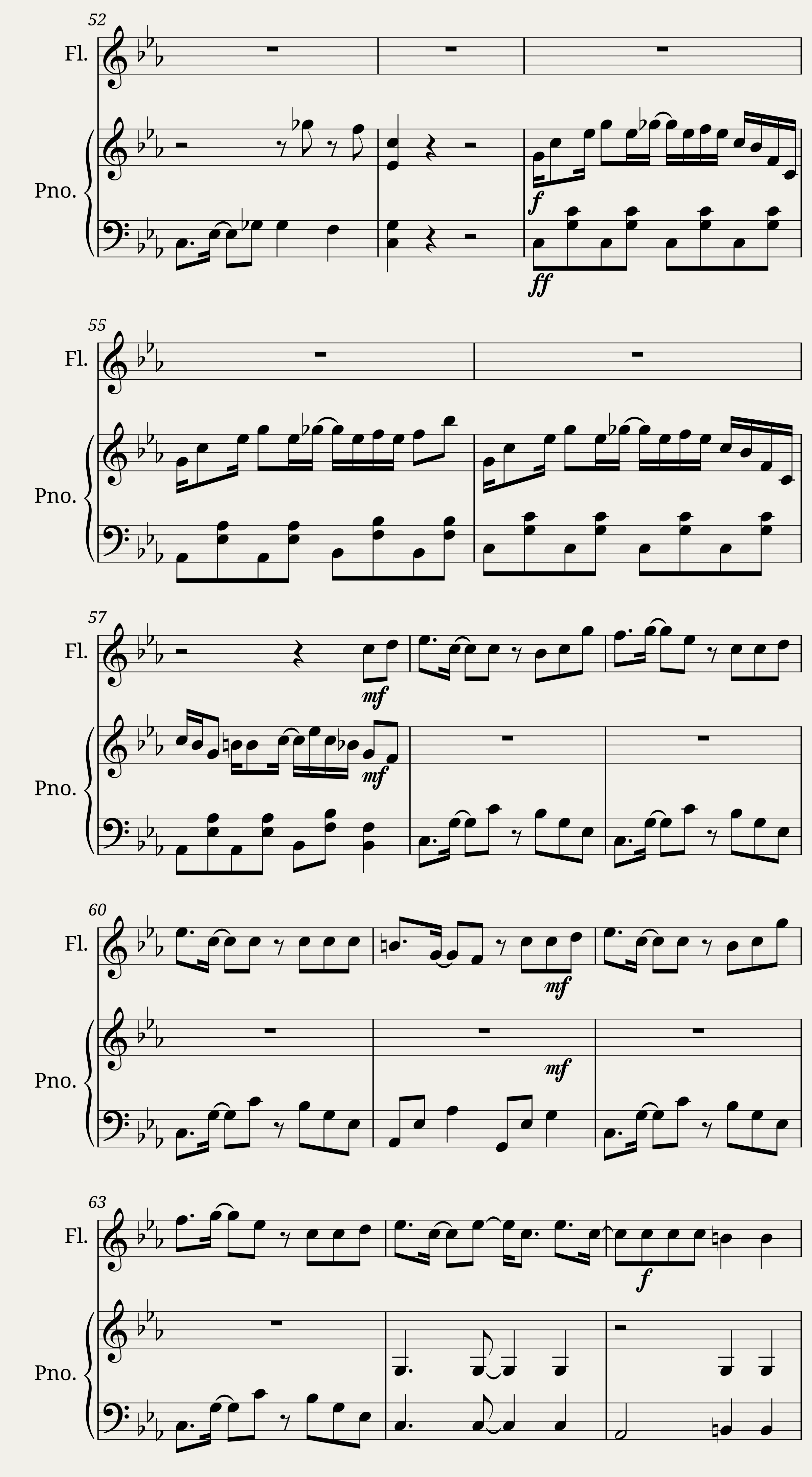 Flute Piano Animeduo Version 2 — 3/8