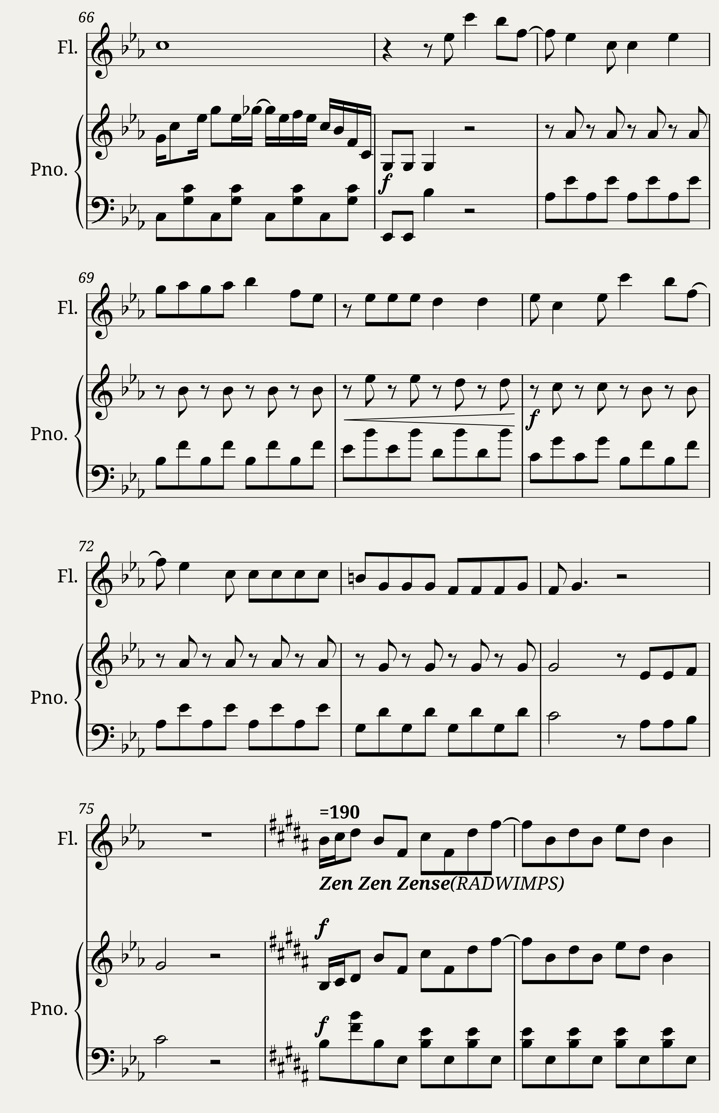 Flute Piano Animeduo Version 2 — 4/8
