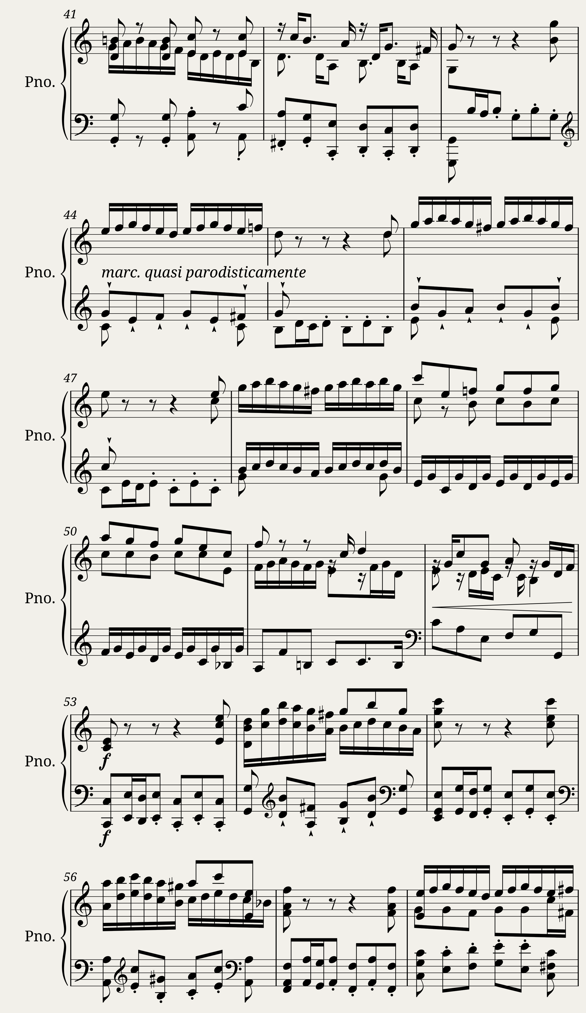 Bach Fugue in C-Major (from Toccata Adagio and Fugue in C Major for Organ BWV 564) arr. for piano — 3/7
