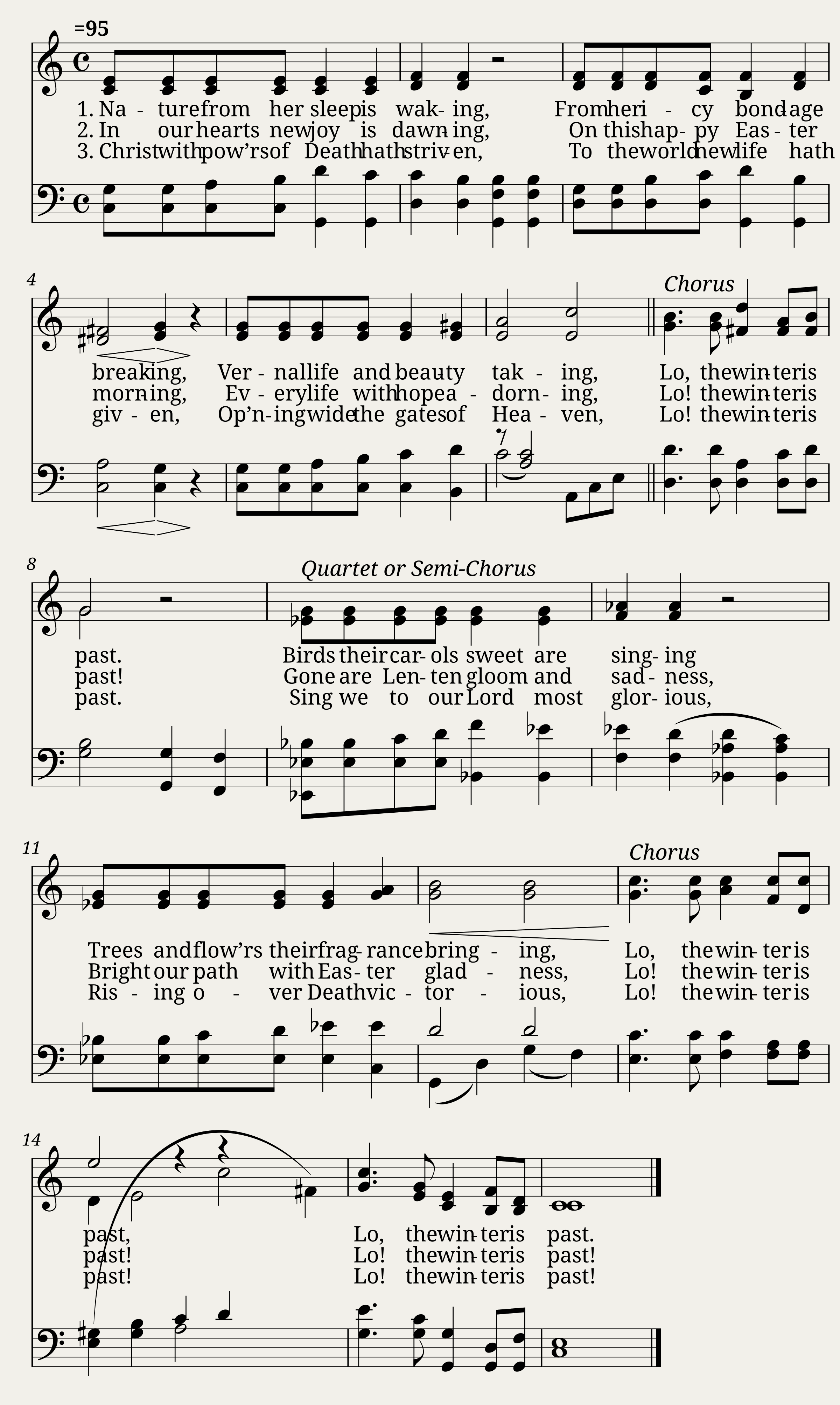 Lo the winter is past - Arthur F. M. Custance