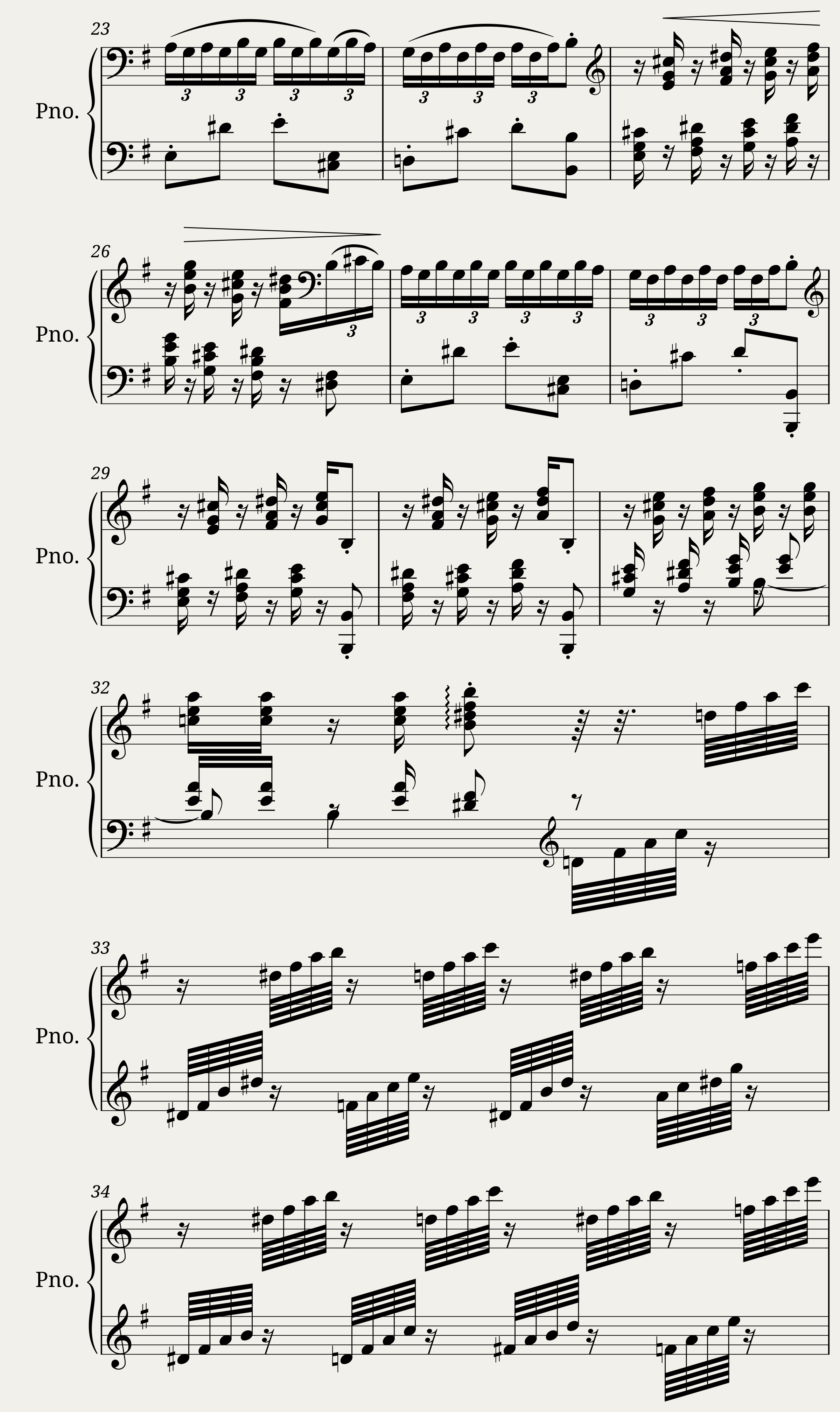 Picadilly Erik Satie arr. for guitar by Dempsey — 2/2