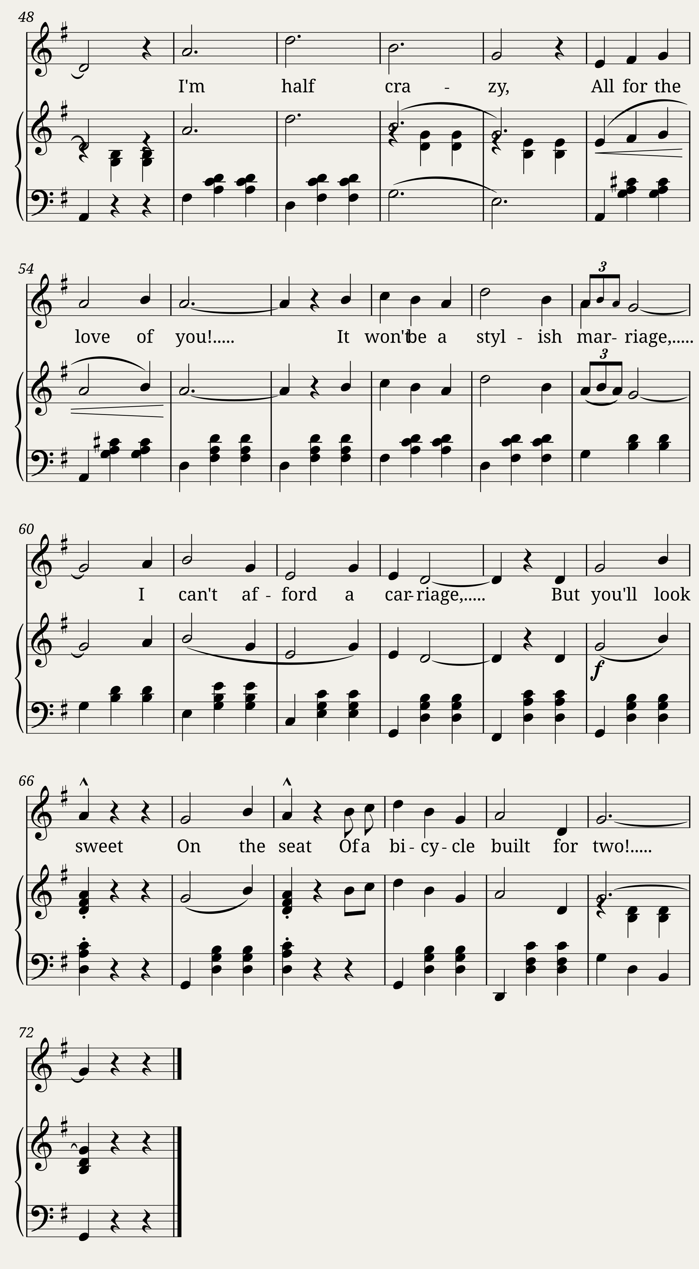 Daisy Bell (1892) — 2/2