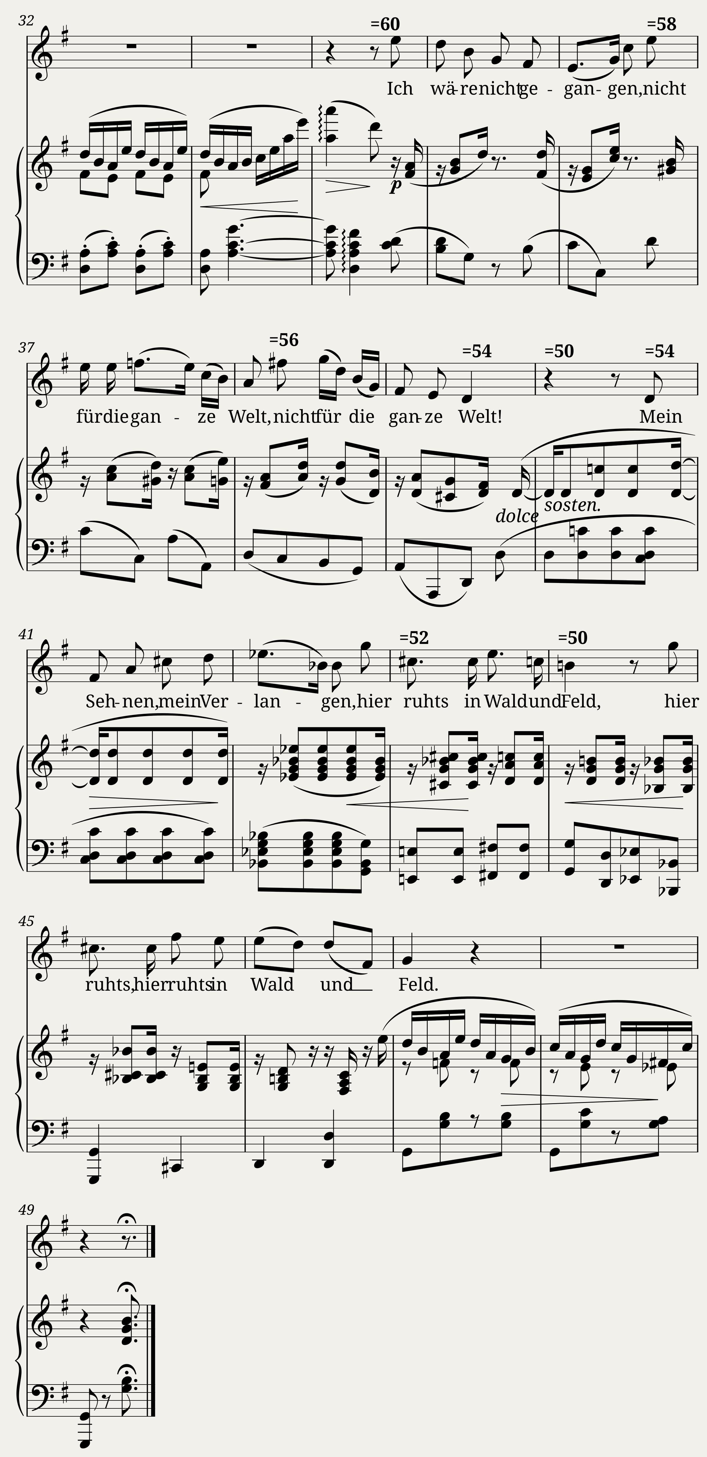 Brahms Johannes - 9 Lieder und Gesänge Op.63 No.7 - Heimweh I — 2/2