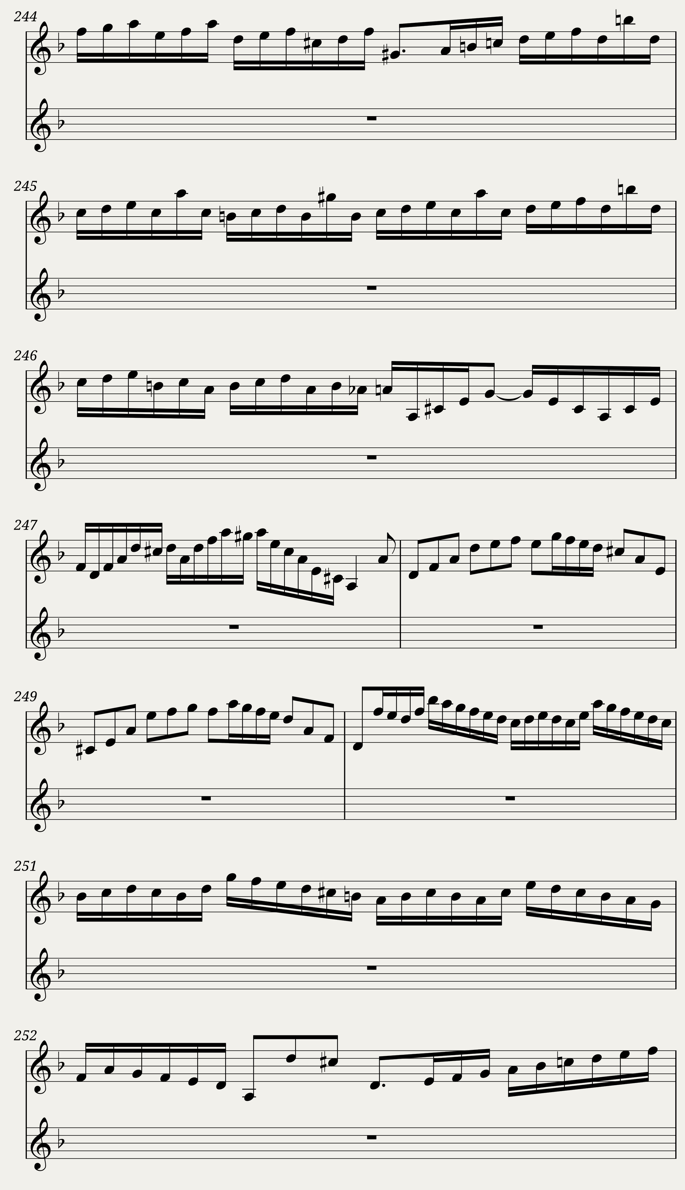 BWV 1006 Violin Partita No.3 in E major (Harp sound) — 14/15